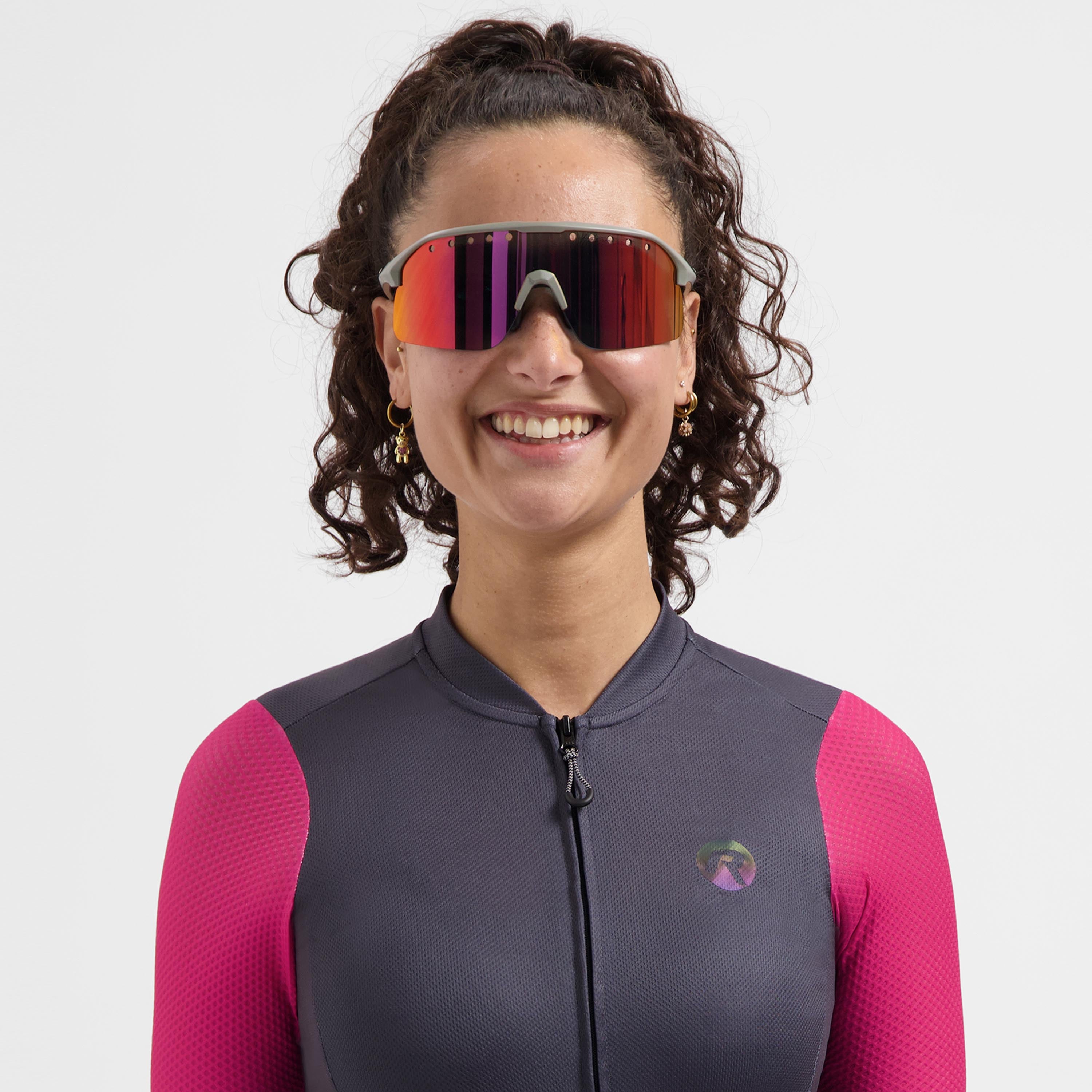 Ventro Polarized Cycling glasses - Gray/Bordeaux