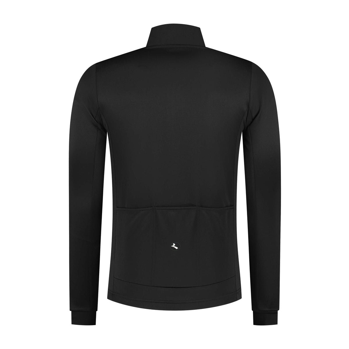 Rogelli Core fietsshirt heren zwart lange mouw achterkant.