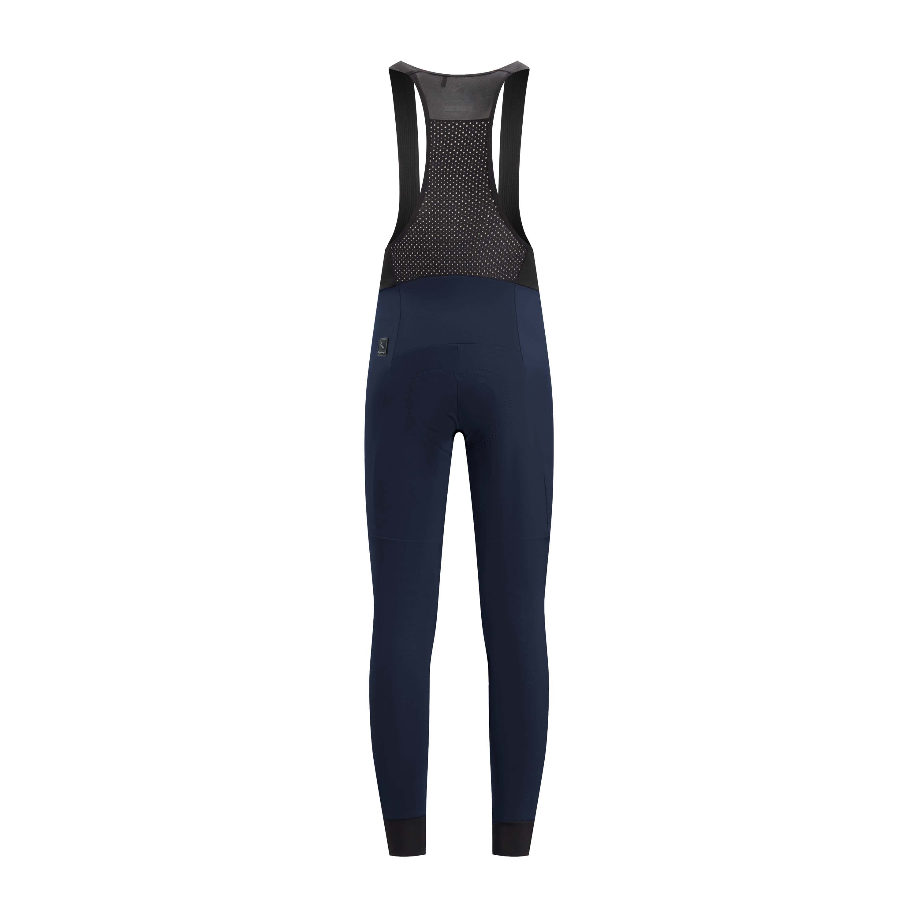 Rogelli Signature lange fietsbroek heren blauw achterkant.