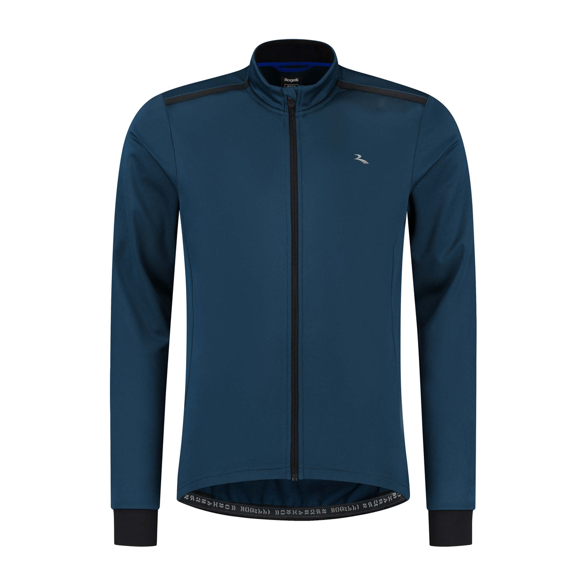 Rogelli Core fietsjack heren blauw voorkant.