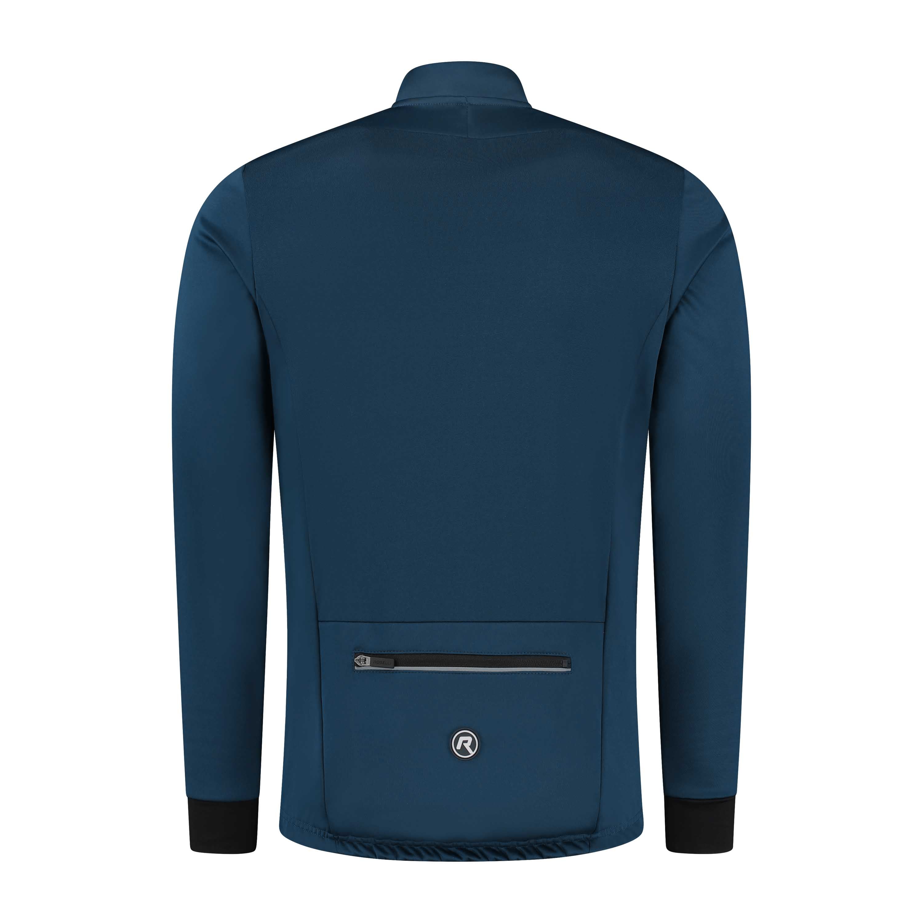 Rogelli Core fietsjack heren blauw achterkant.