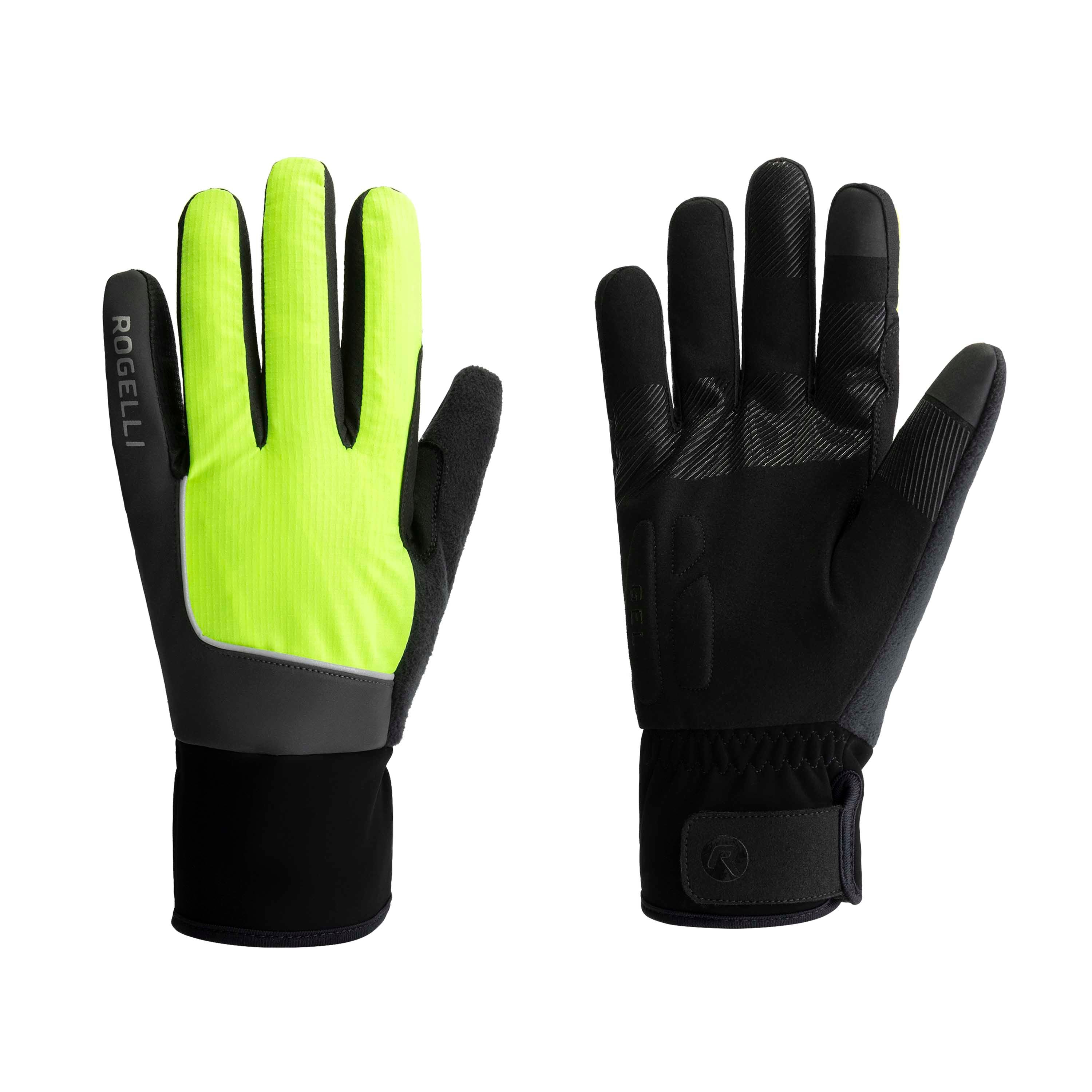 Essential HI VIS Winter Cycling gloves Men - Neon Yellow