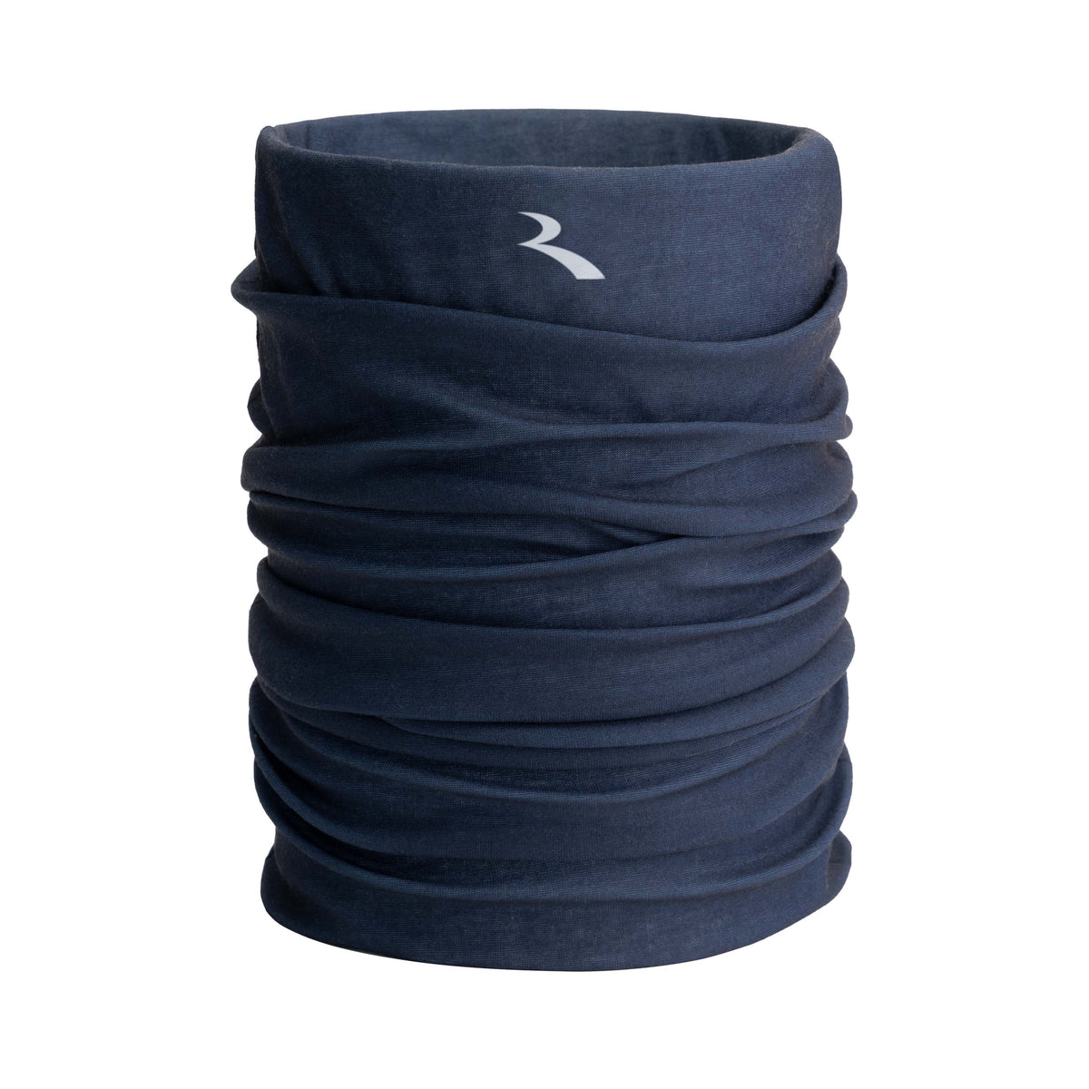 Rogelli Solid nekwarmer blauw voorkant.