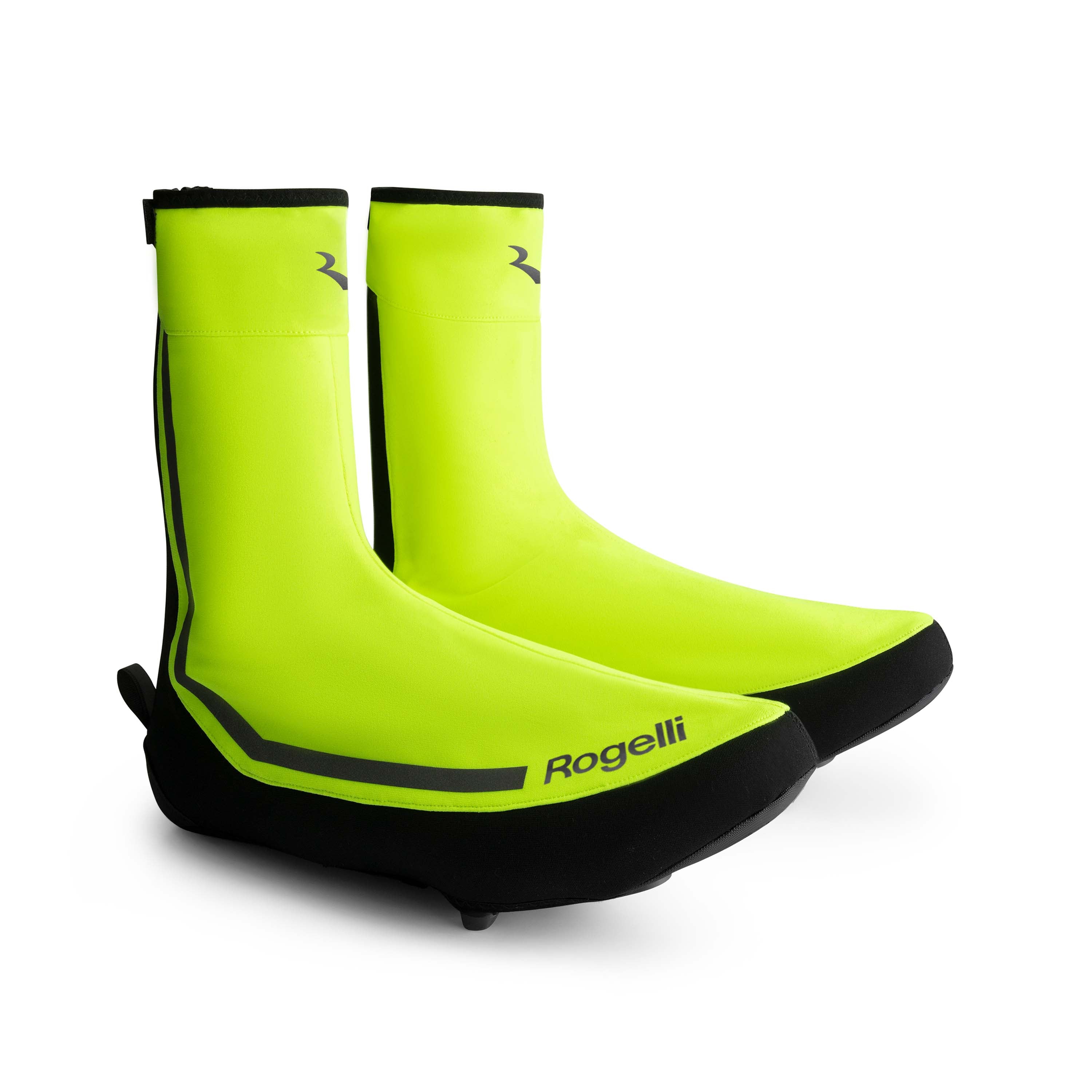 Rogelli Essential overschoenen fluor beschermen tegen koude voeten voorkant.