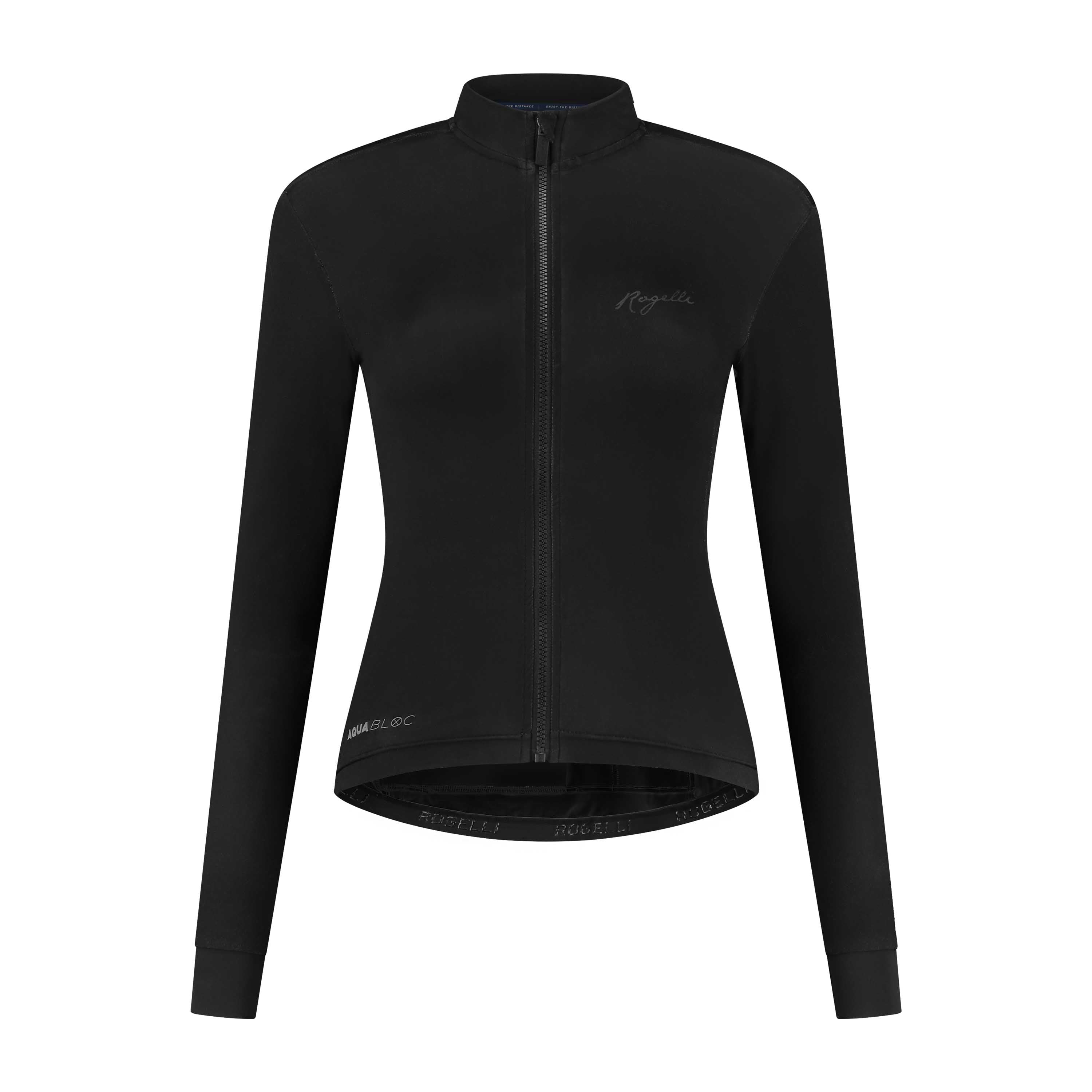 Distance Fietsshirt Lange Mouw Dames - Zwart