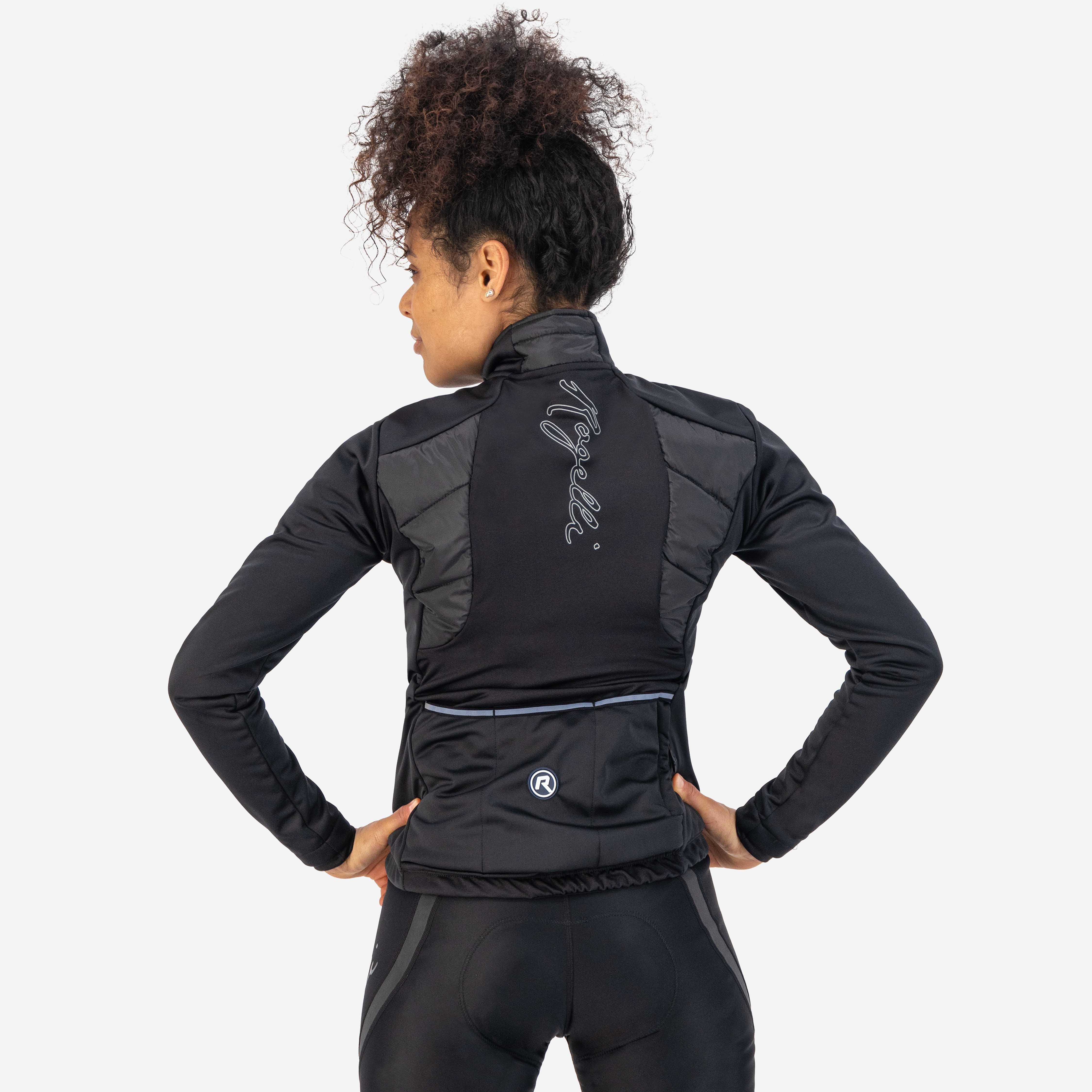 Wadded winter bicycle jacket ladies