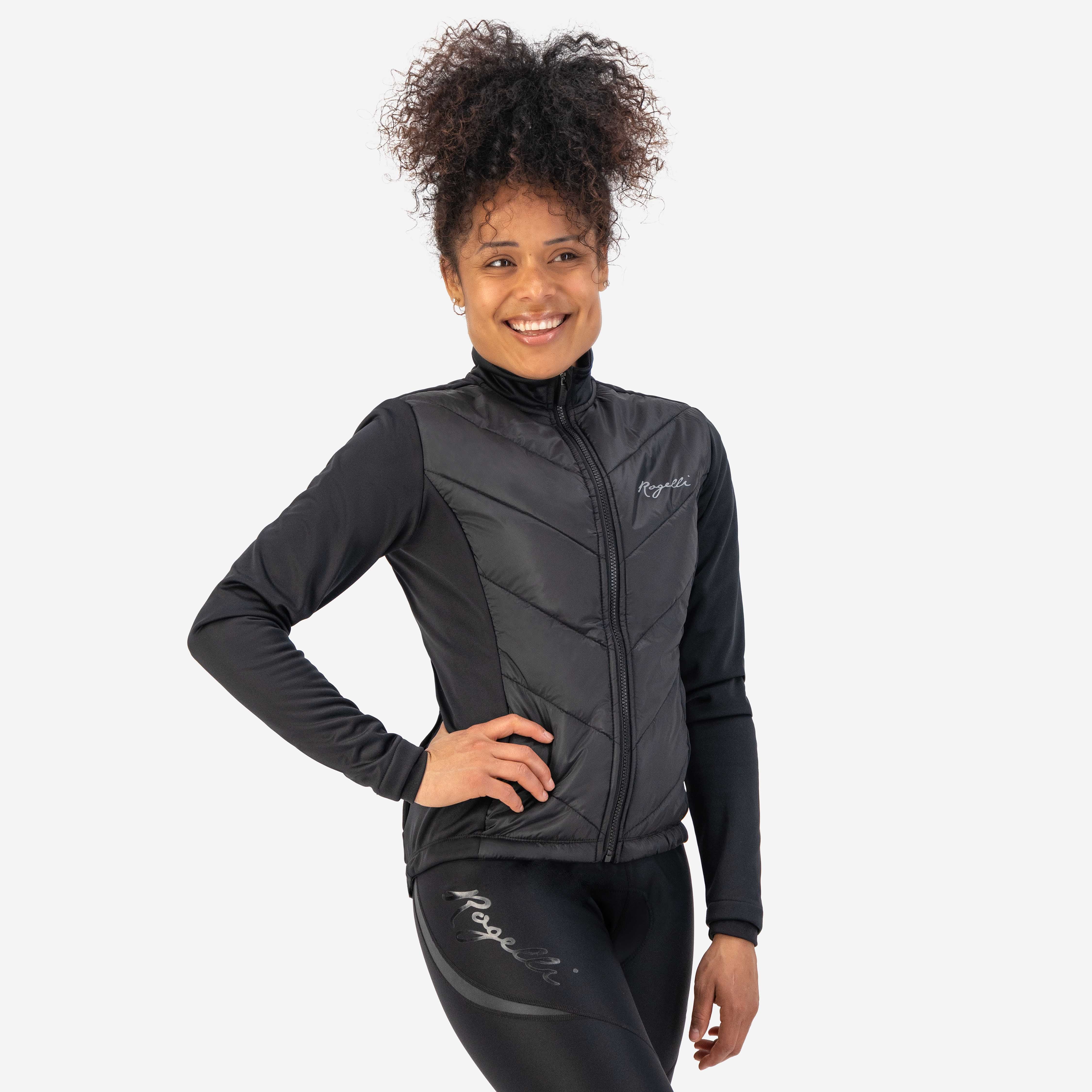 Wadded winter bicycle jacket ladies