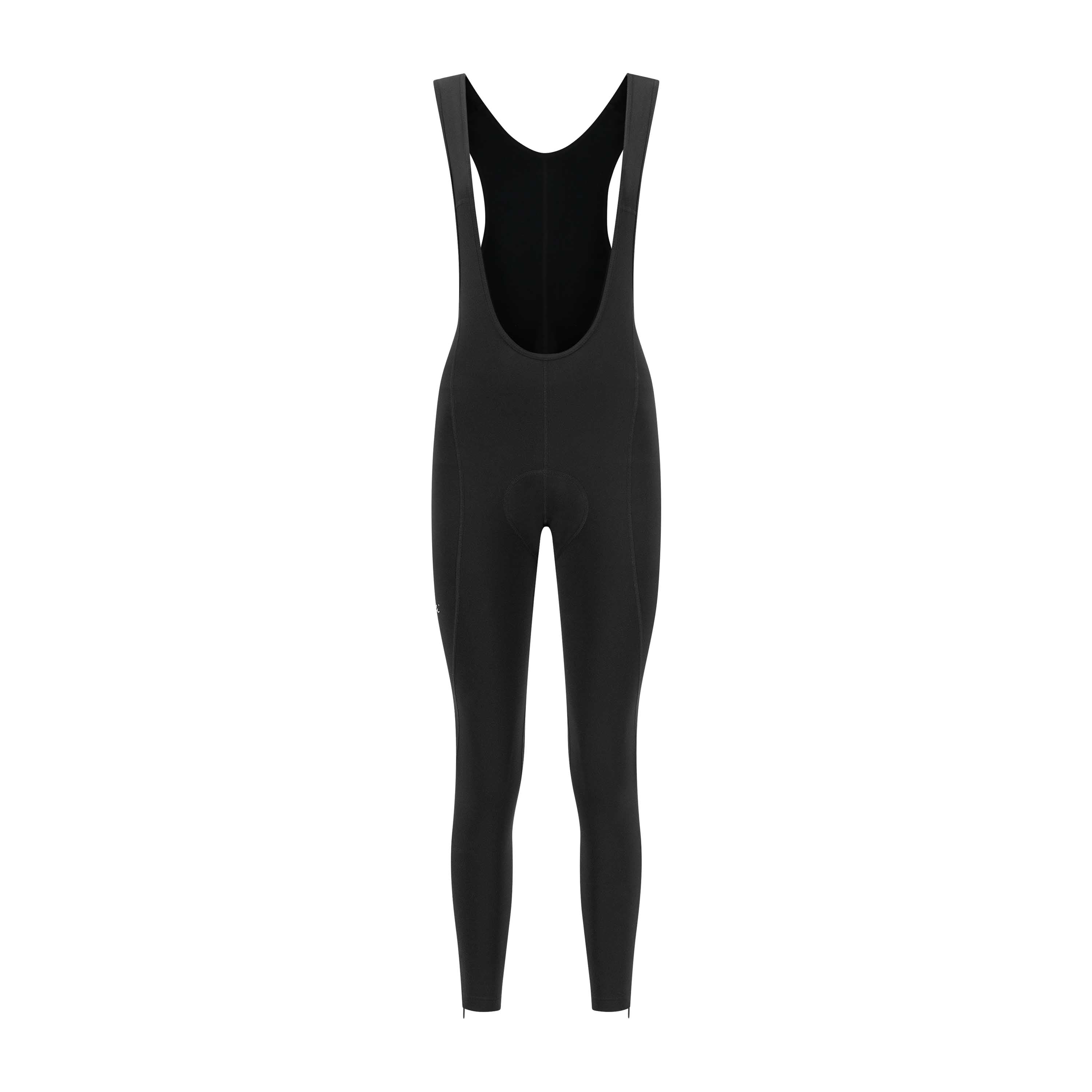 Rogelli Core lange fietsbroek dames zwart voorkant.
