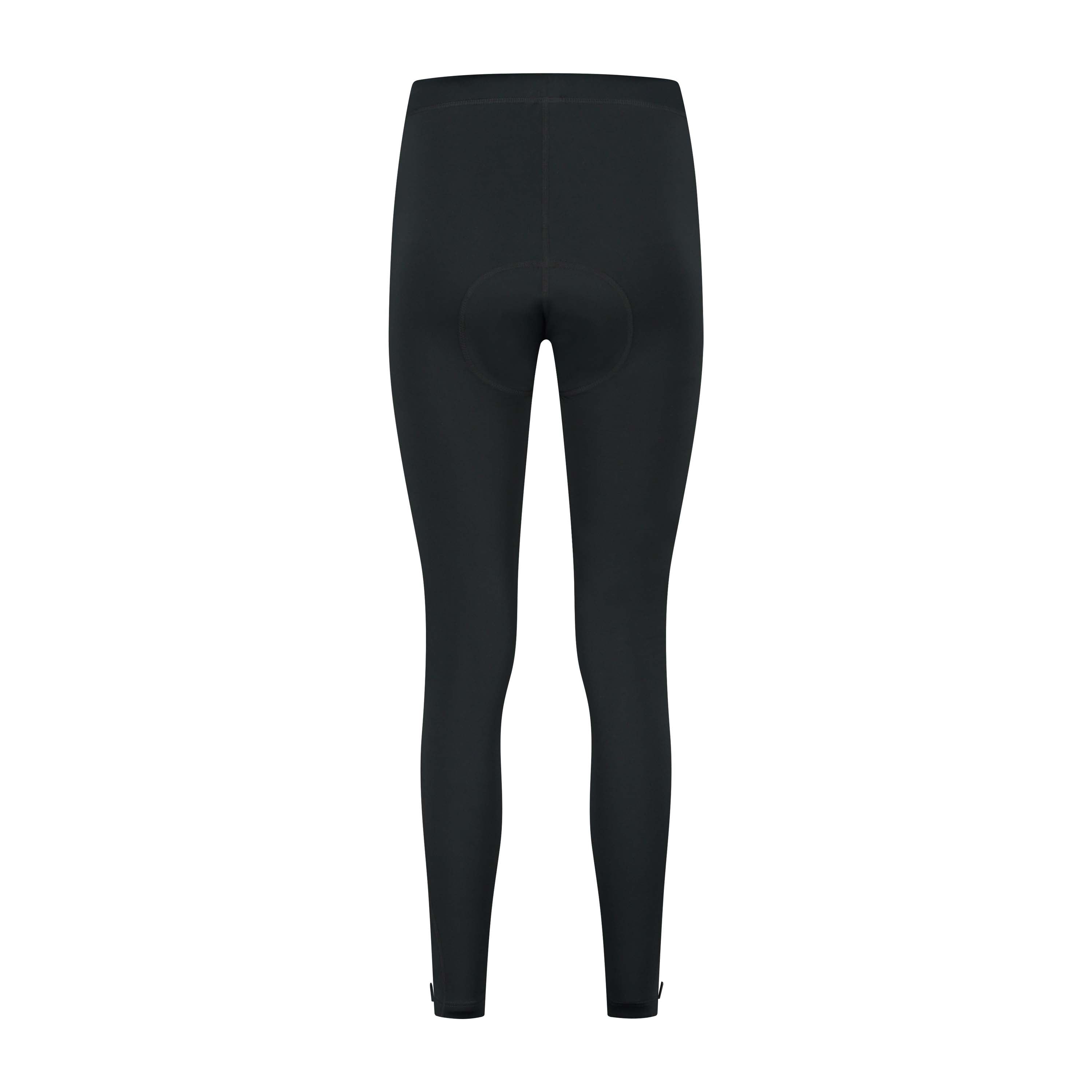 Rogelli Core Collant vélo long sans Bretelles Femme dos noir.