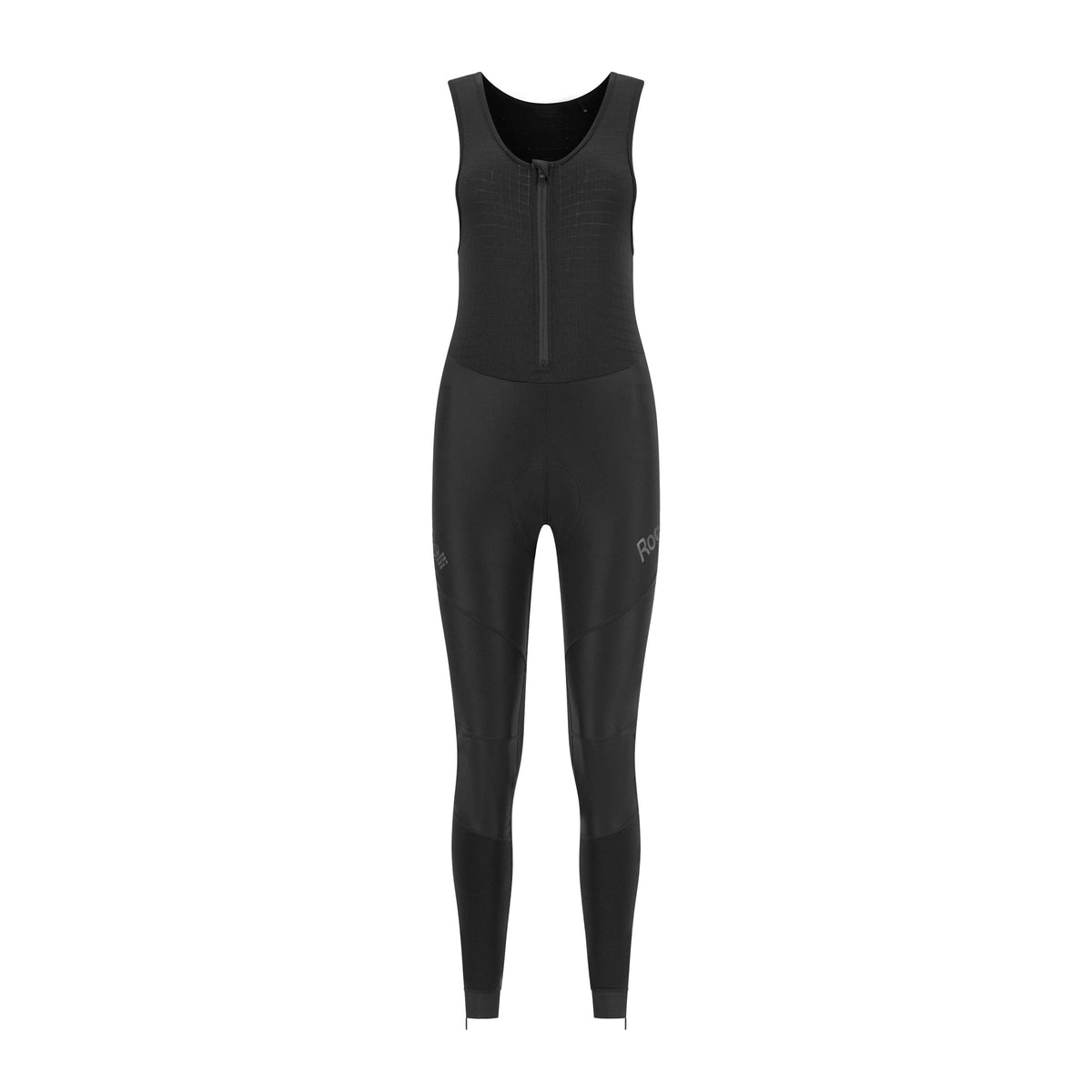 Rogelli Deep Winter lange fietsbroek dames zwart voorkant.