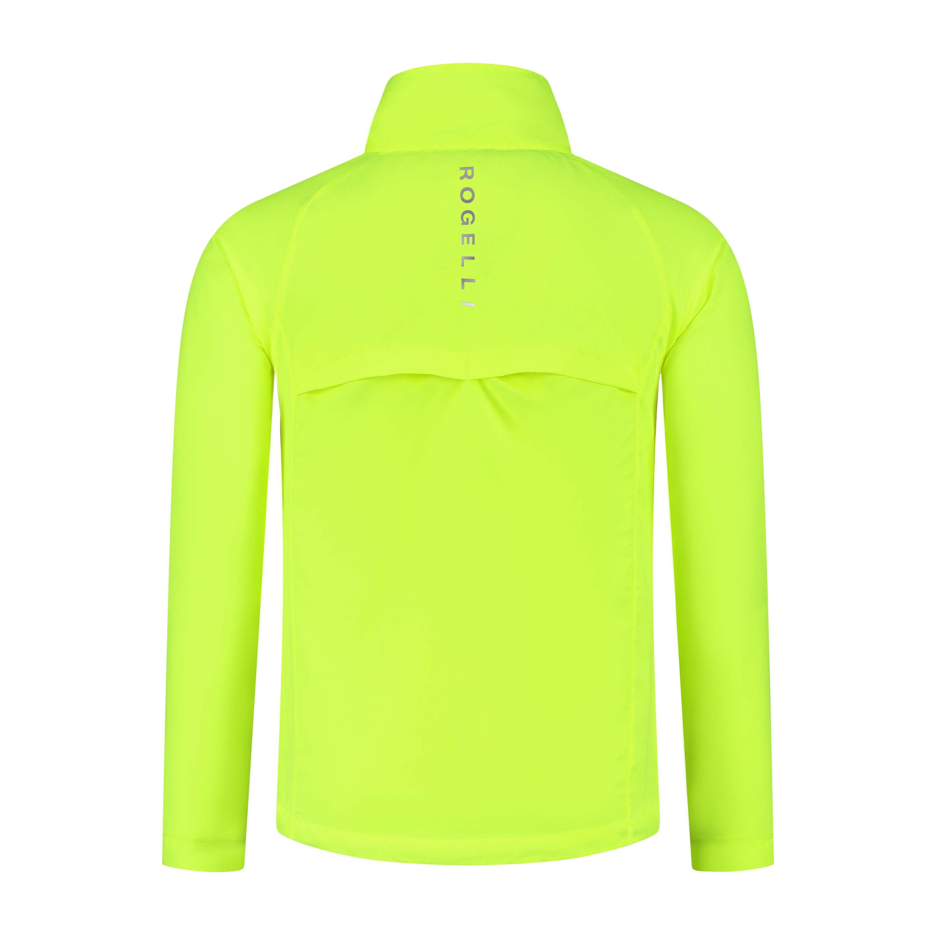Rogelli Core hardloopjack heren fluor achterkant.