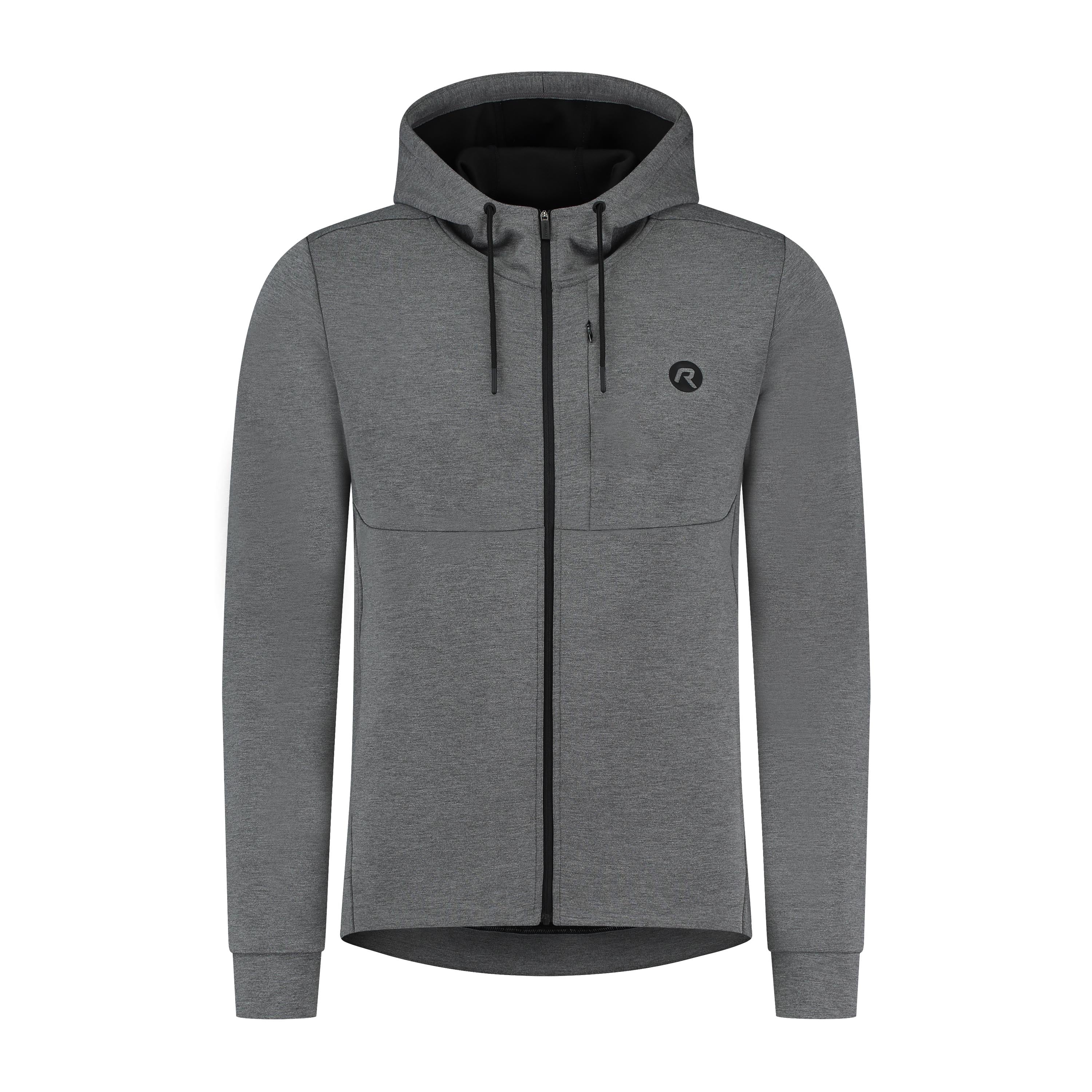 Training II cardigan with hood Men - Gray
