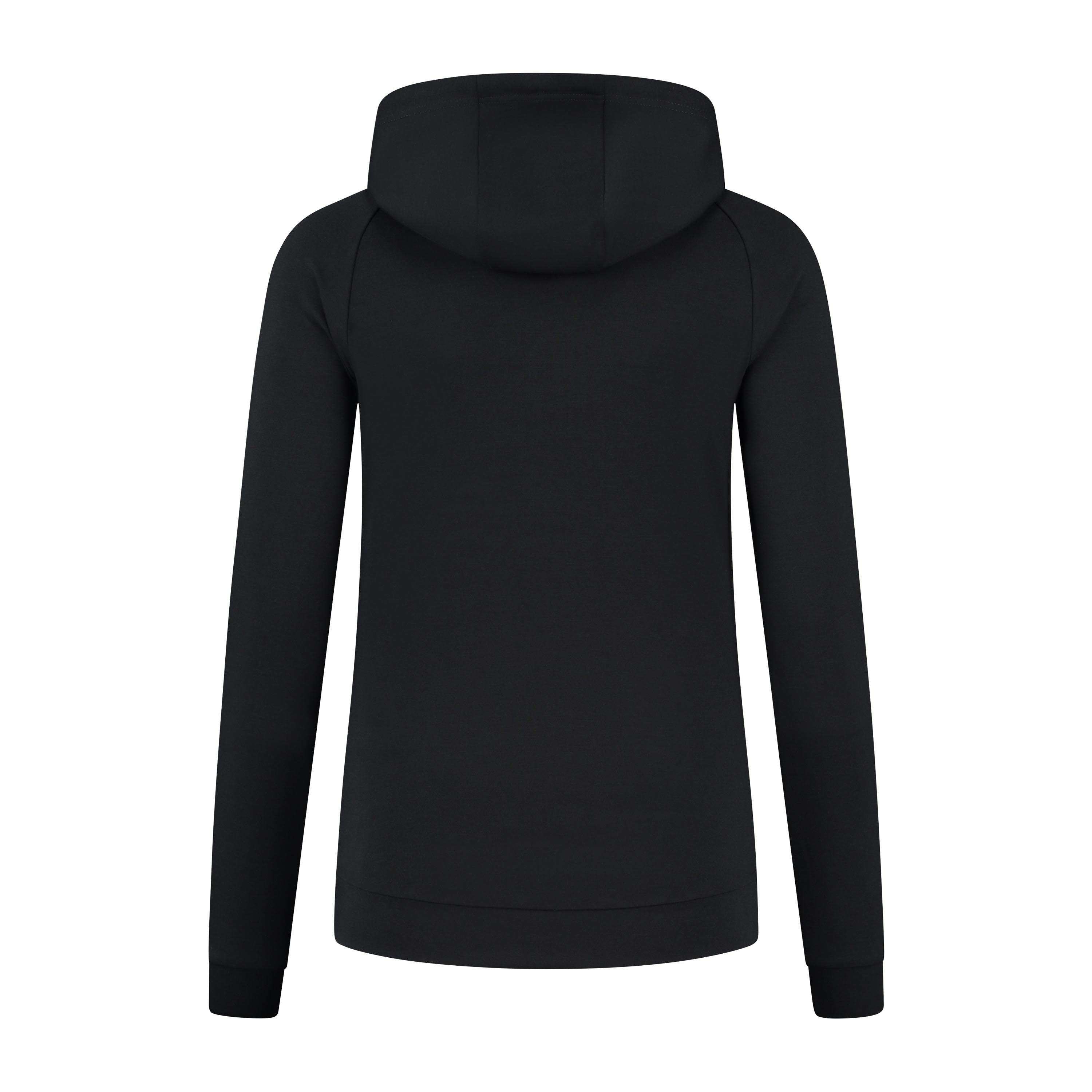 Training II cardigan with hood ladies - Black