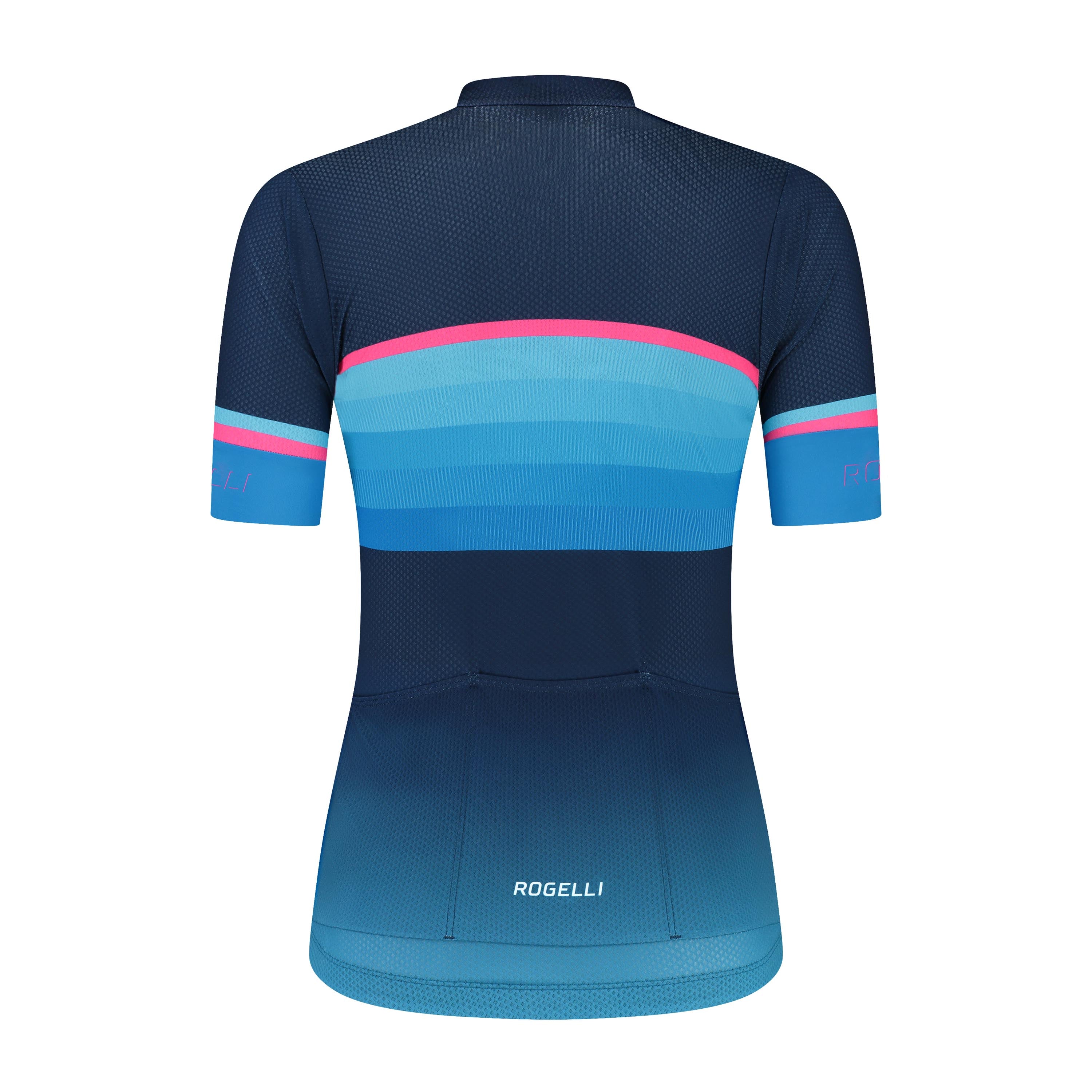 Impress II Fietsshirt Dames - Blauw/Zwart/Roze