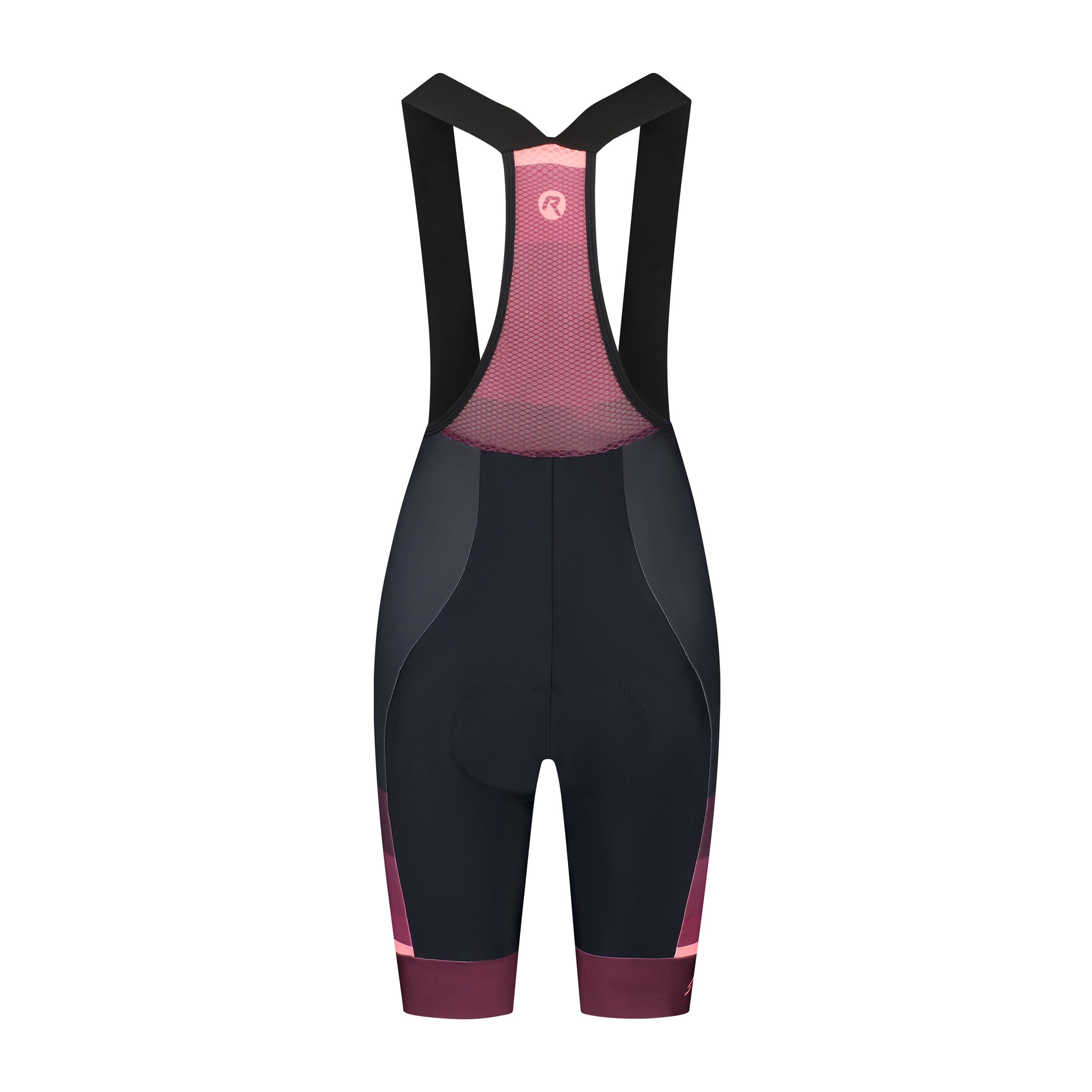 Impress II Fietsbroek Dames - Zwart/Bordeaux/Koraal
