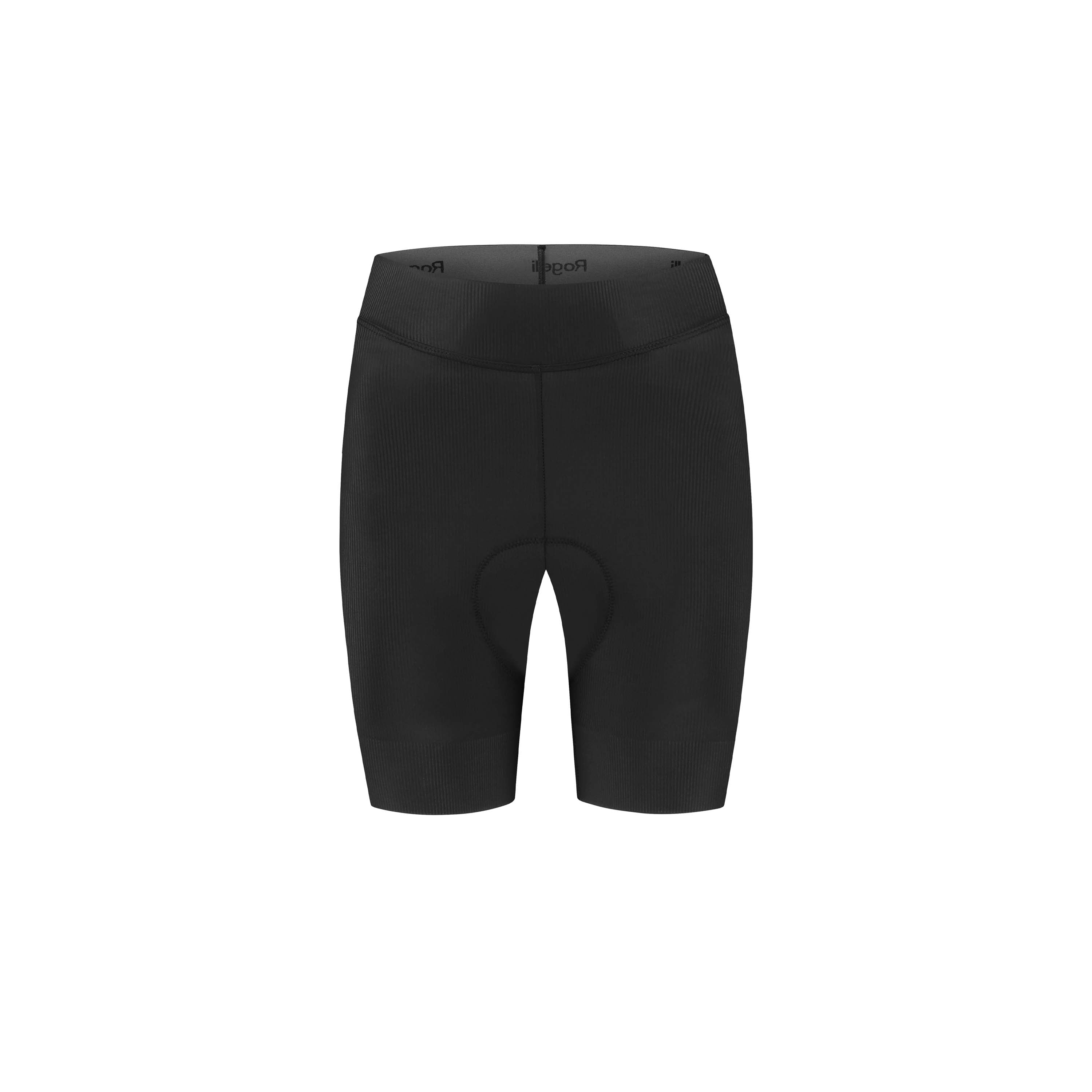 Rogelli Prime fiets boxershort dames zwart voorkant.