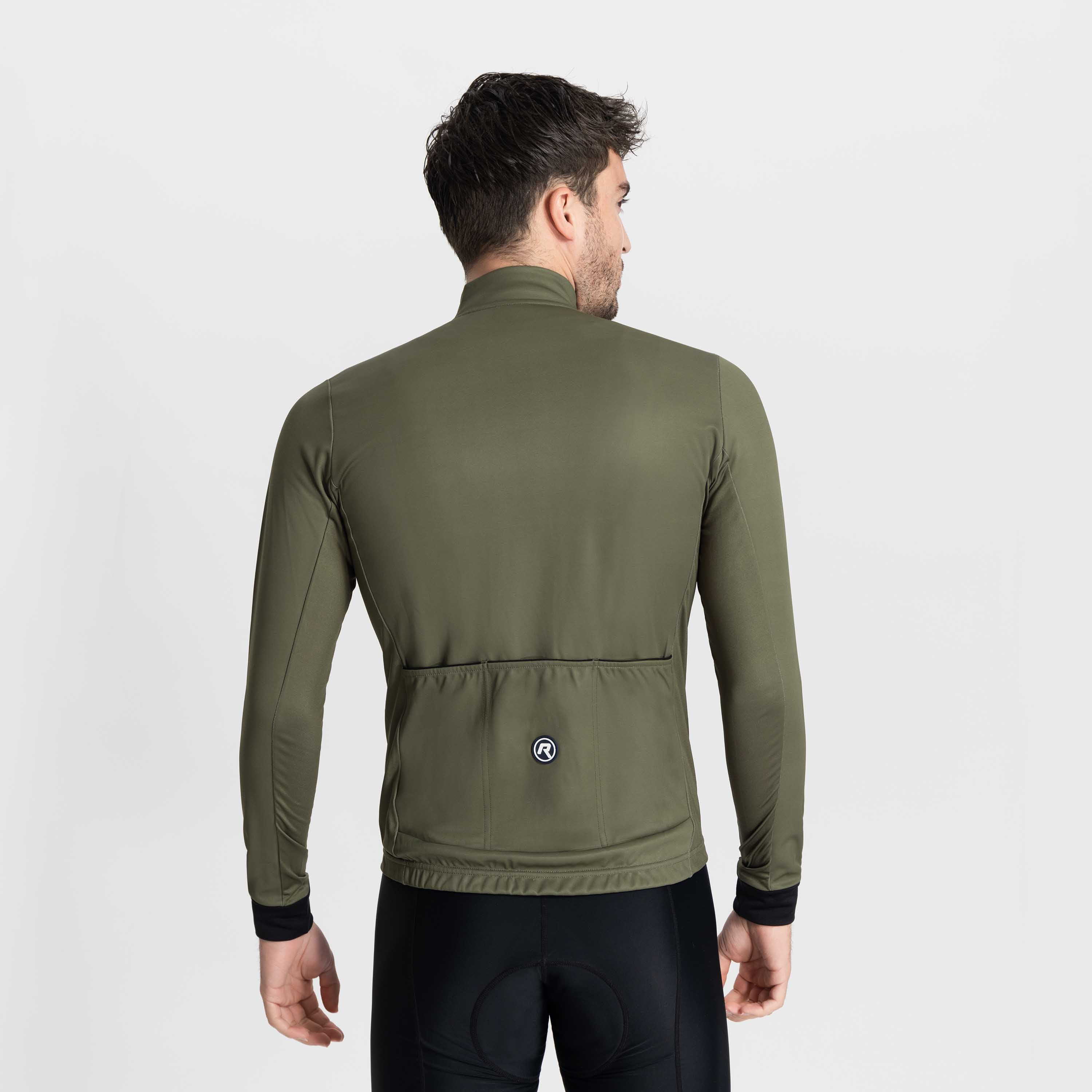Core Radtrikot Langarm Herren - Armeegrün