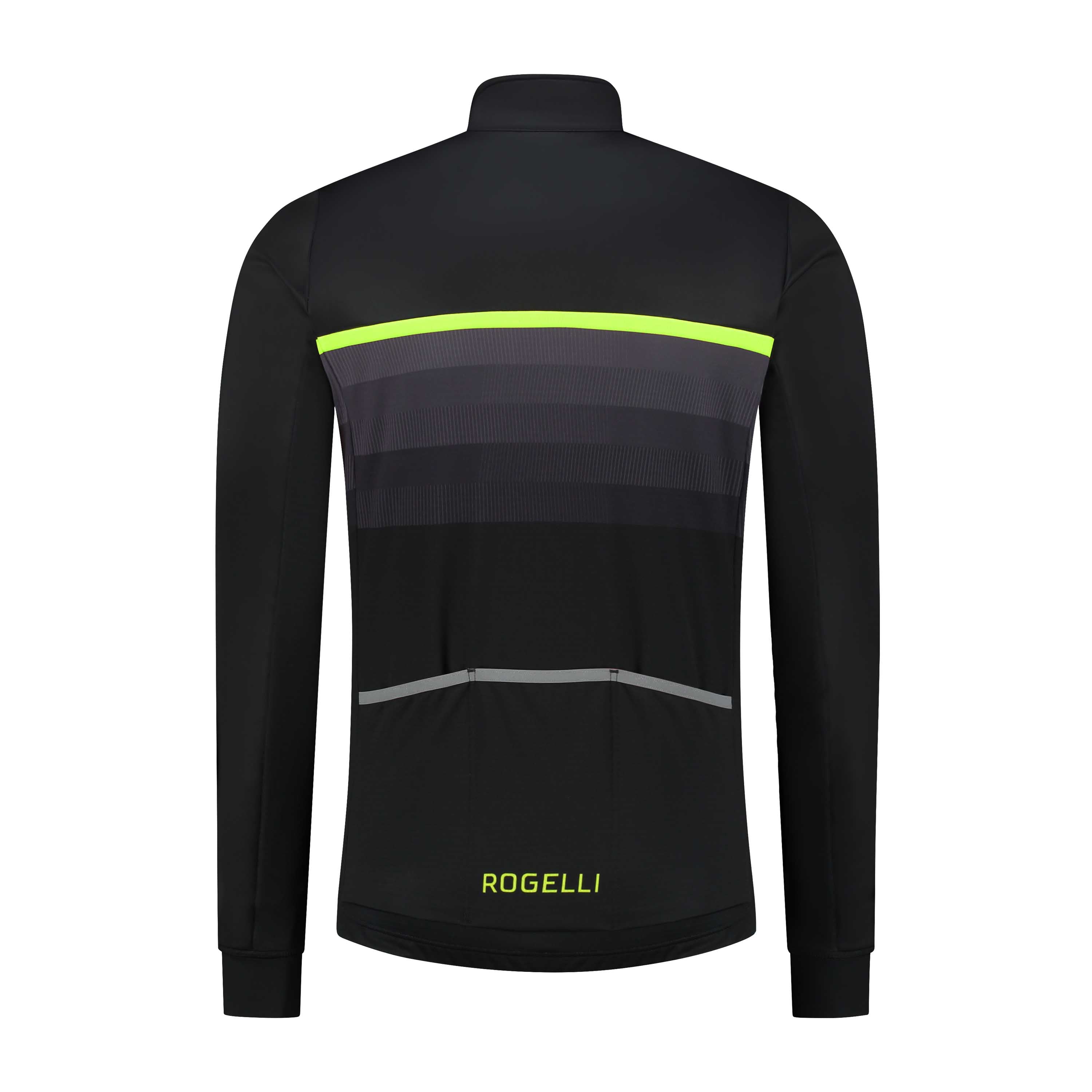 Hero II Winter bicycle jacket Men - Black/neon yellow