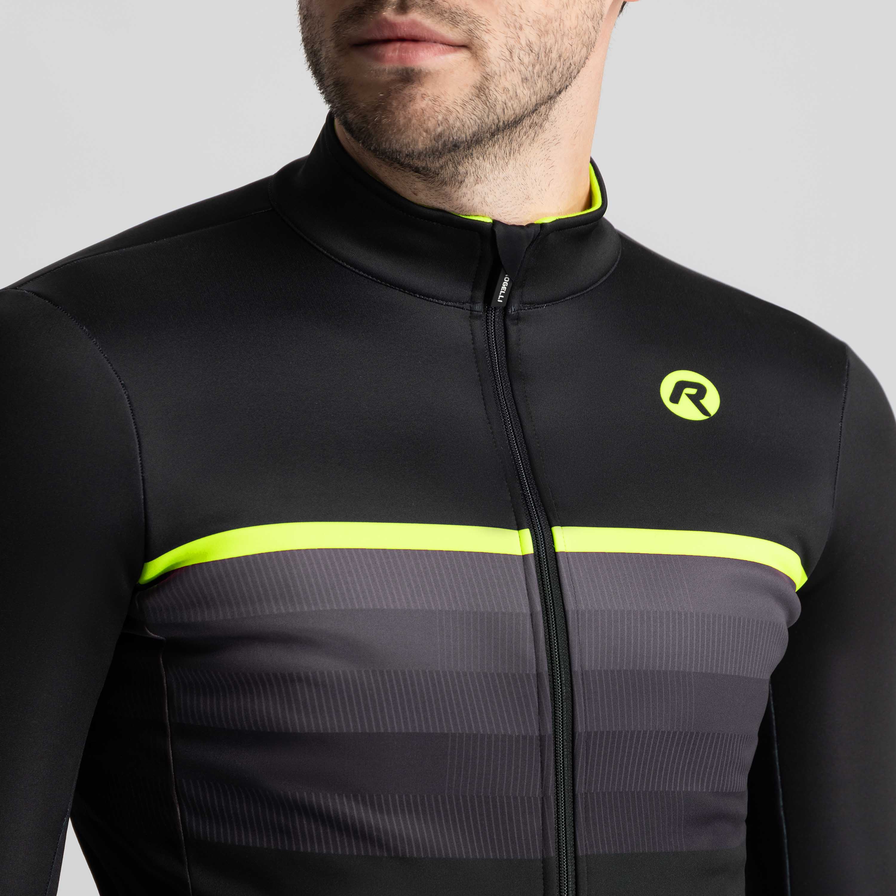 Hero II Winter bicycle jacket Men - Black/neon yellow