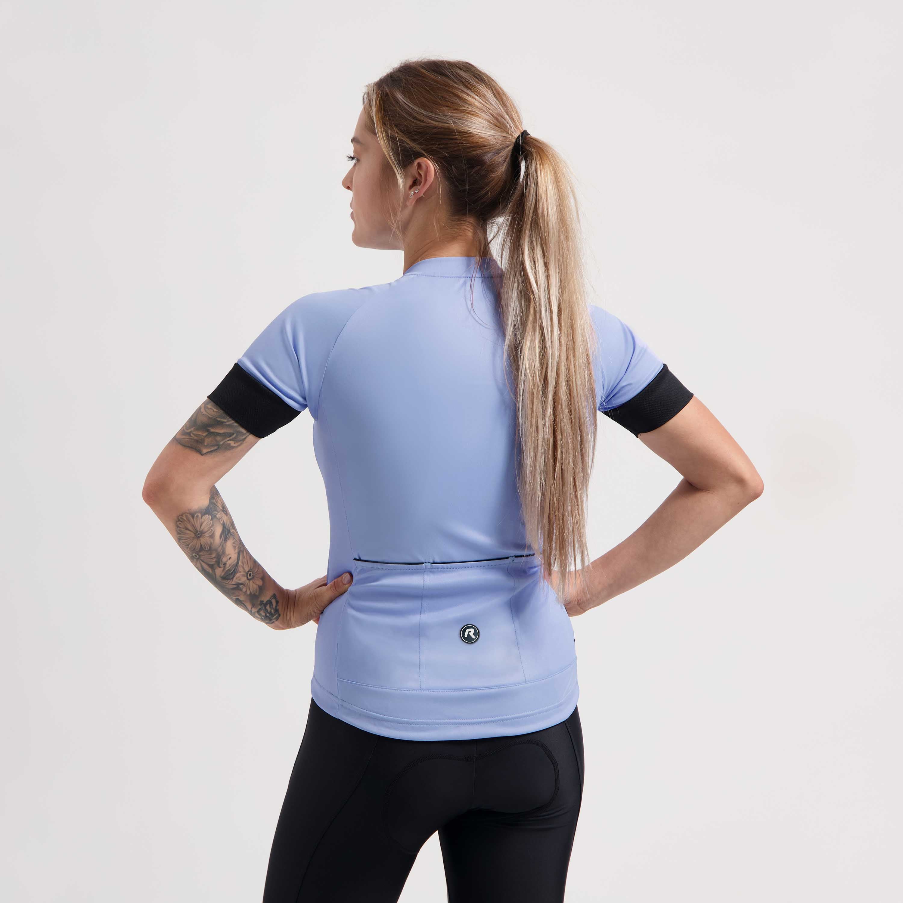 Modesta Fietsshirt Dames - Lila/Zwart