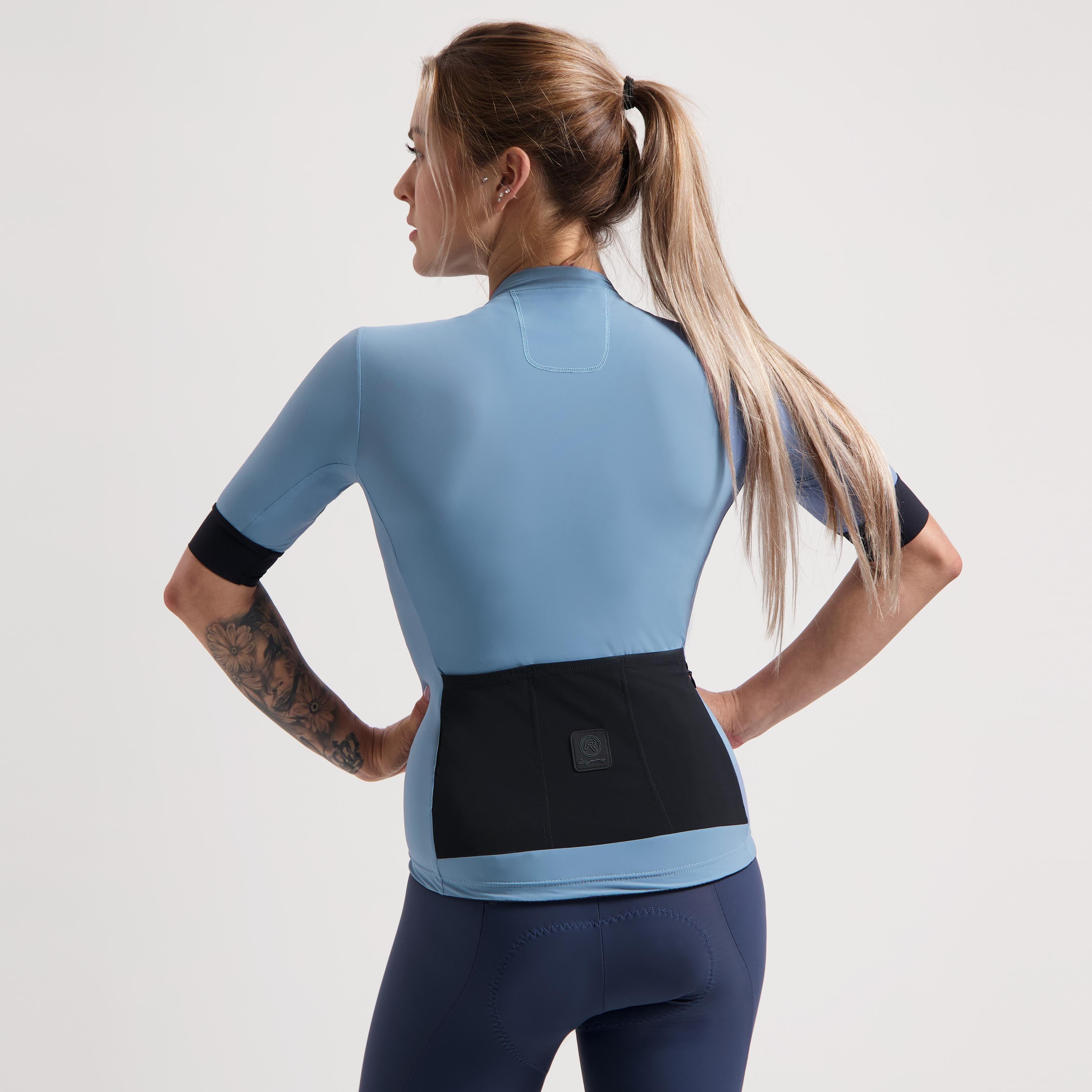 Signature Bicycle shirt Ladies - Nebulosa Blue