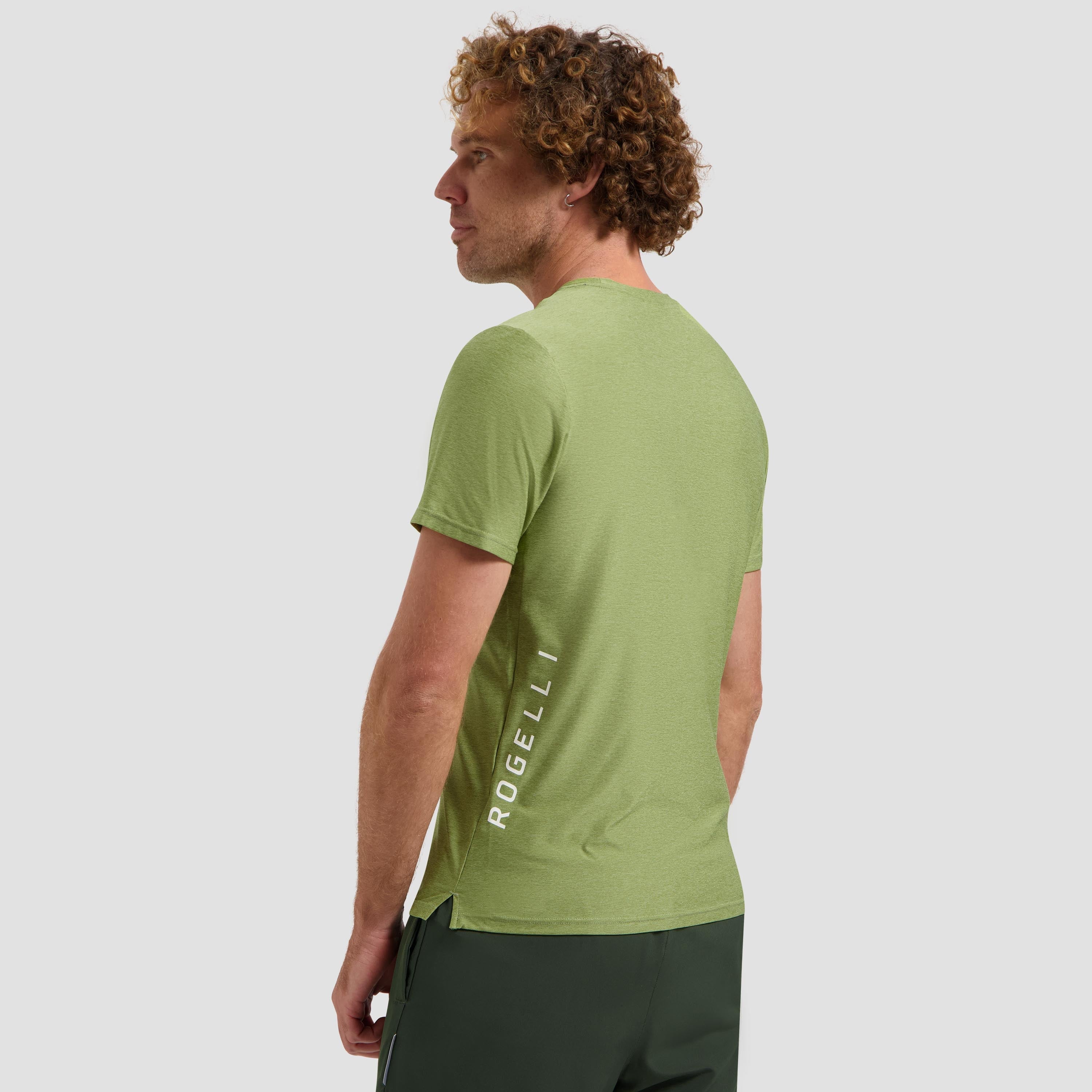 Essential Running shirt Men - Saliegroen