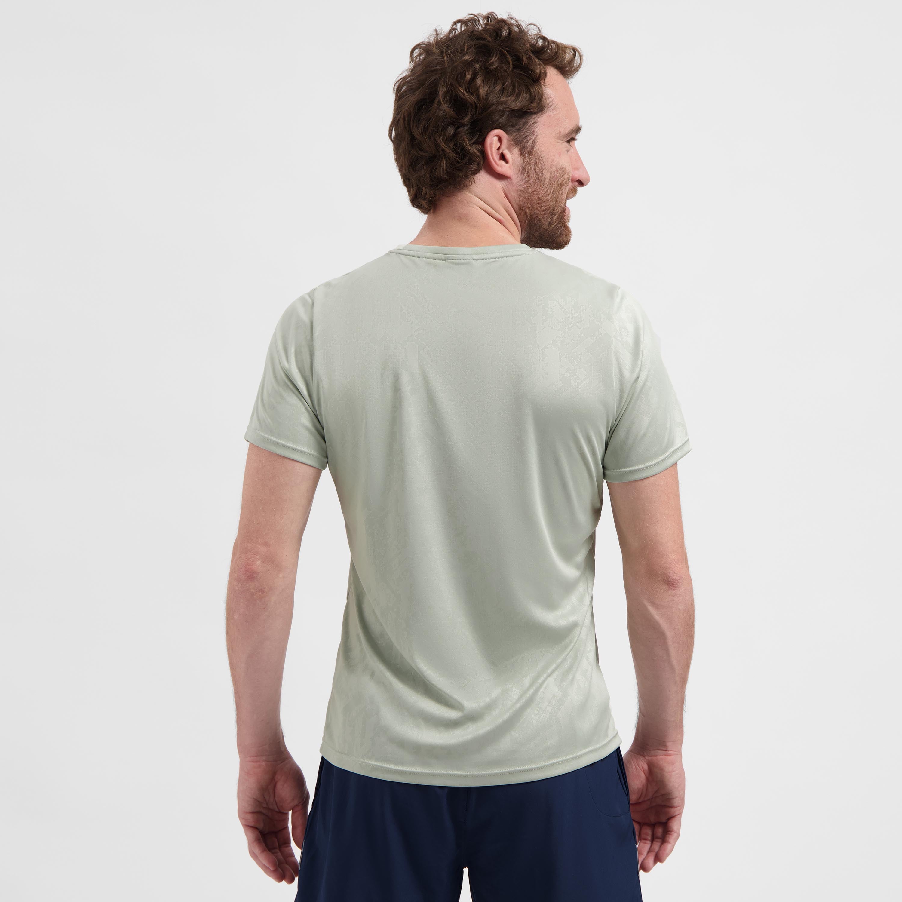 Motion Laufshirt Herren - Aqua Grau Relief