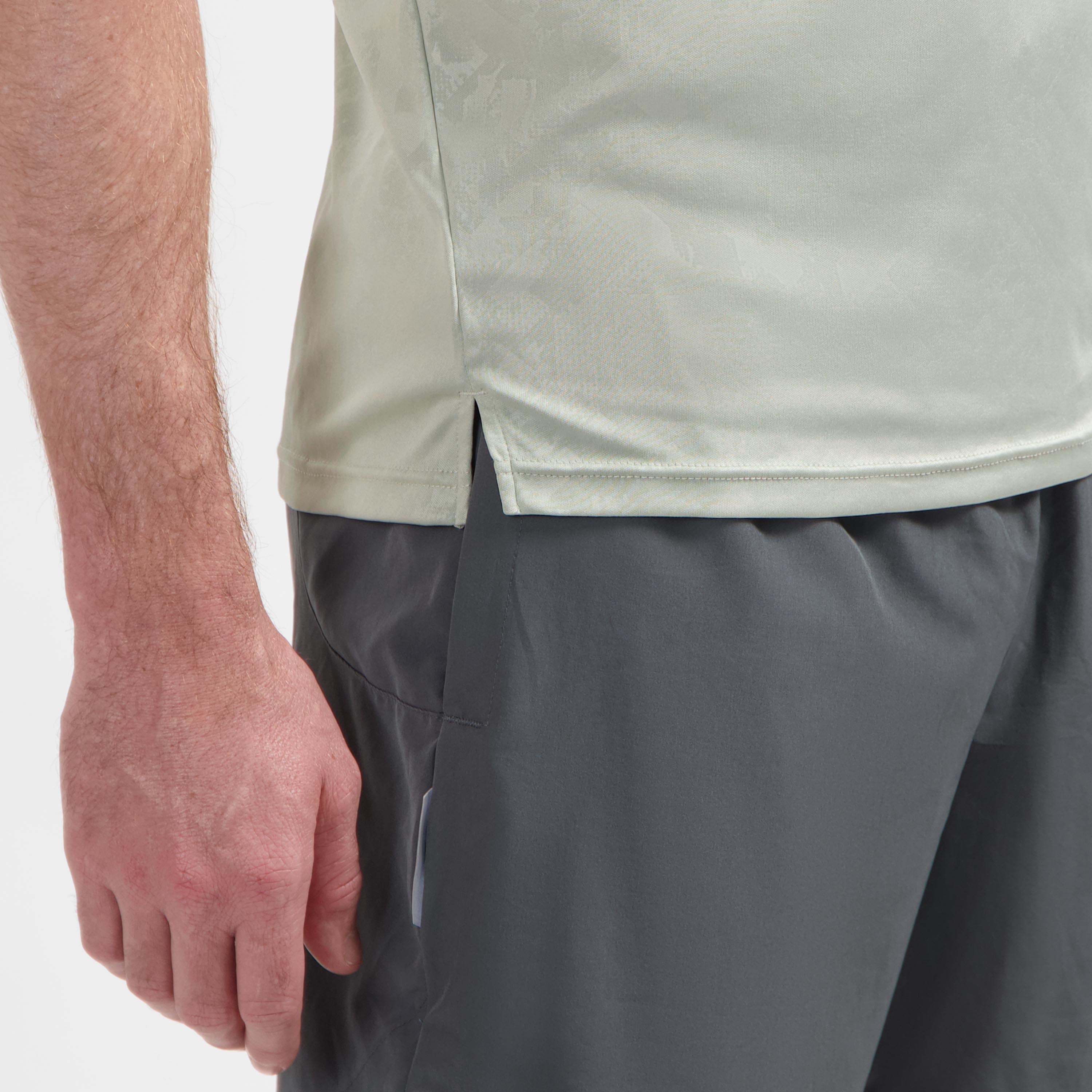 Motion Laufshirt Herren - Aqua Grau Relief