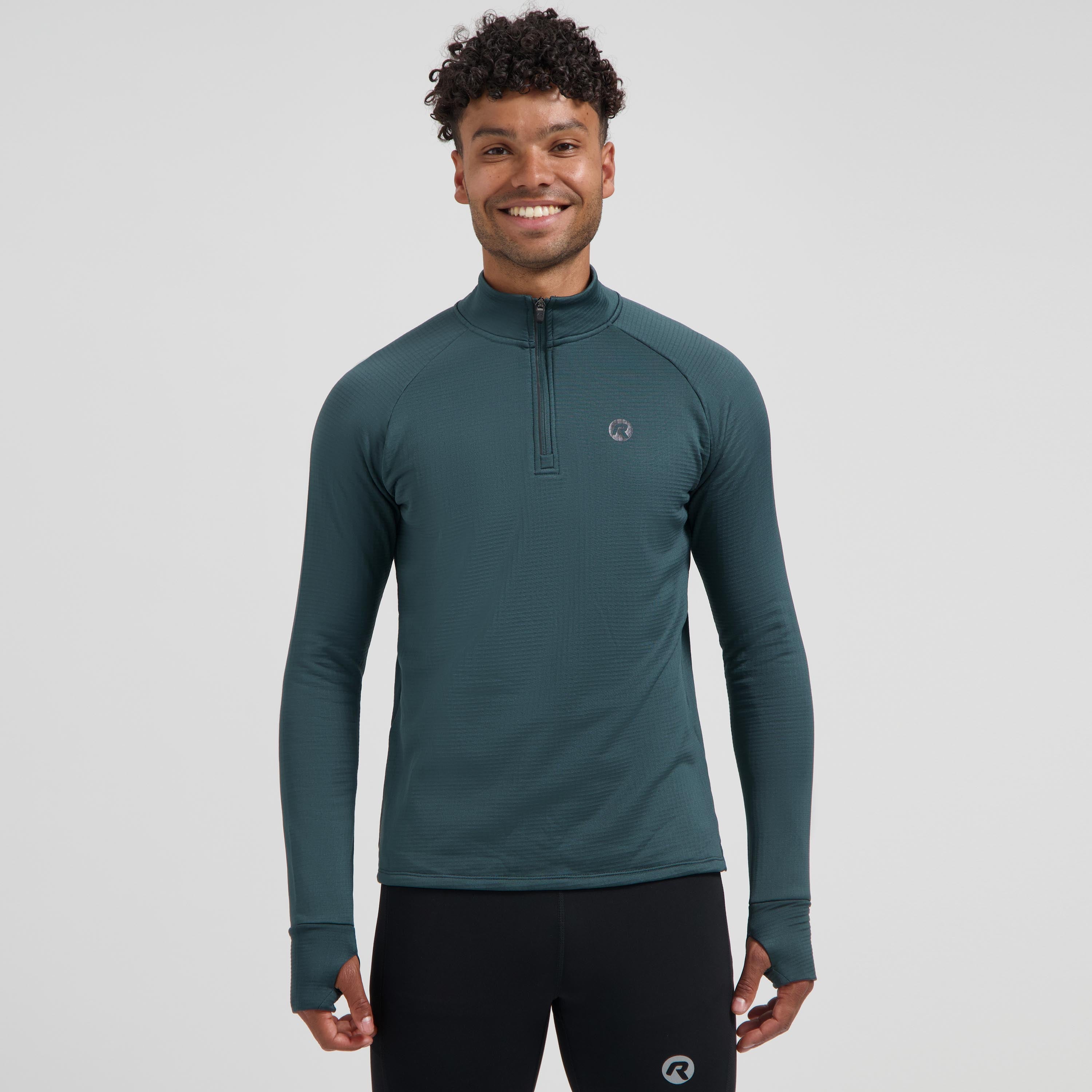 Essential Running top long sleeve 1/2 zip Men - Dark blue