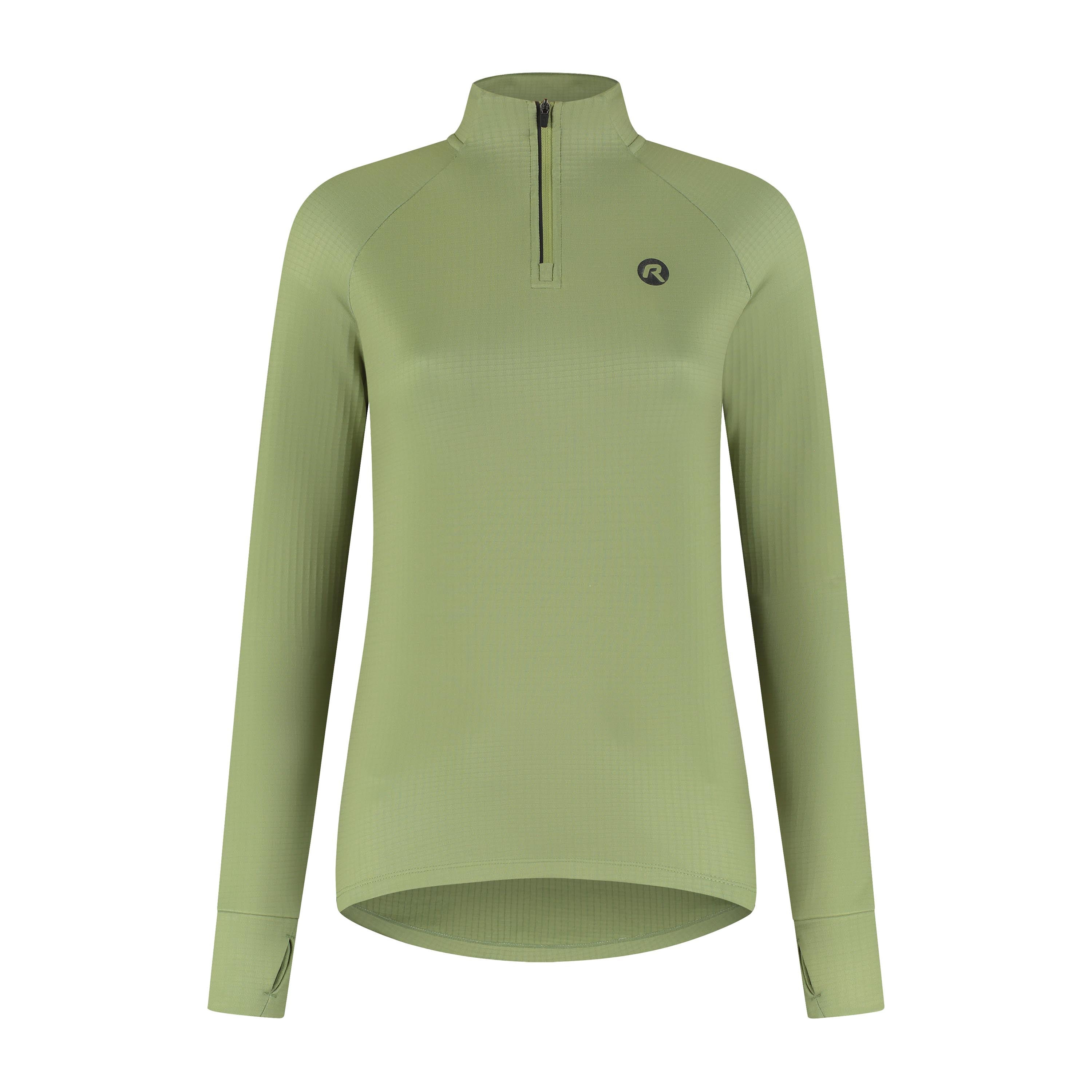 Essential Running top Long sleeve 1/2 ZIP Ladies - Saliegroen