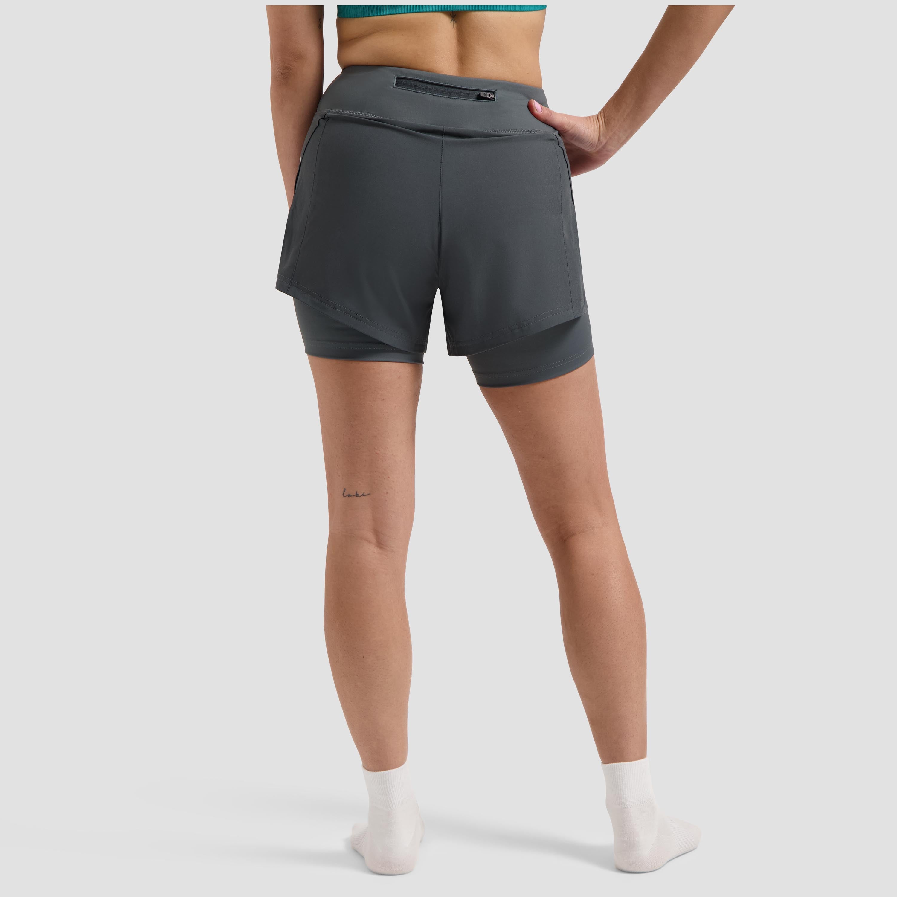 Essential 2-in-1 running shorts ladies