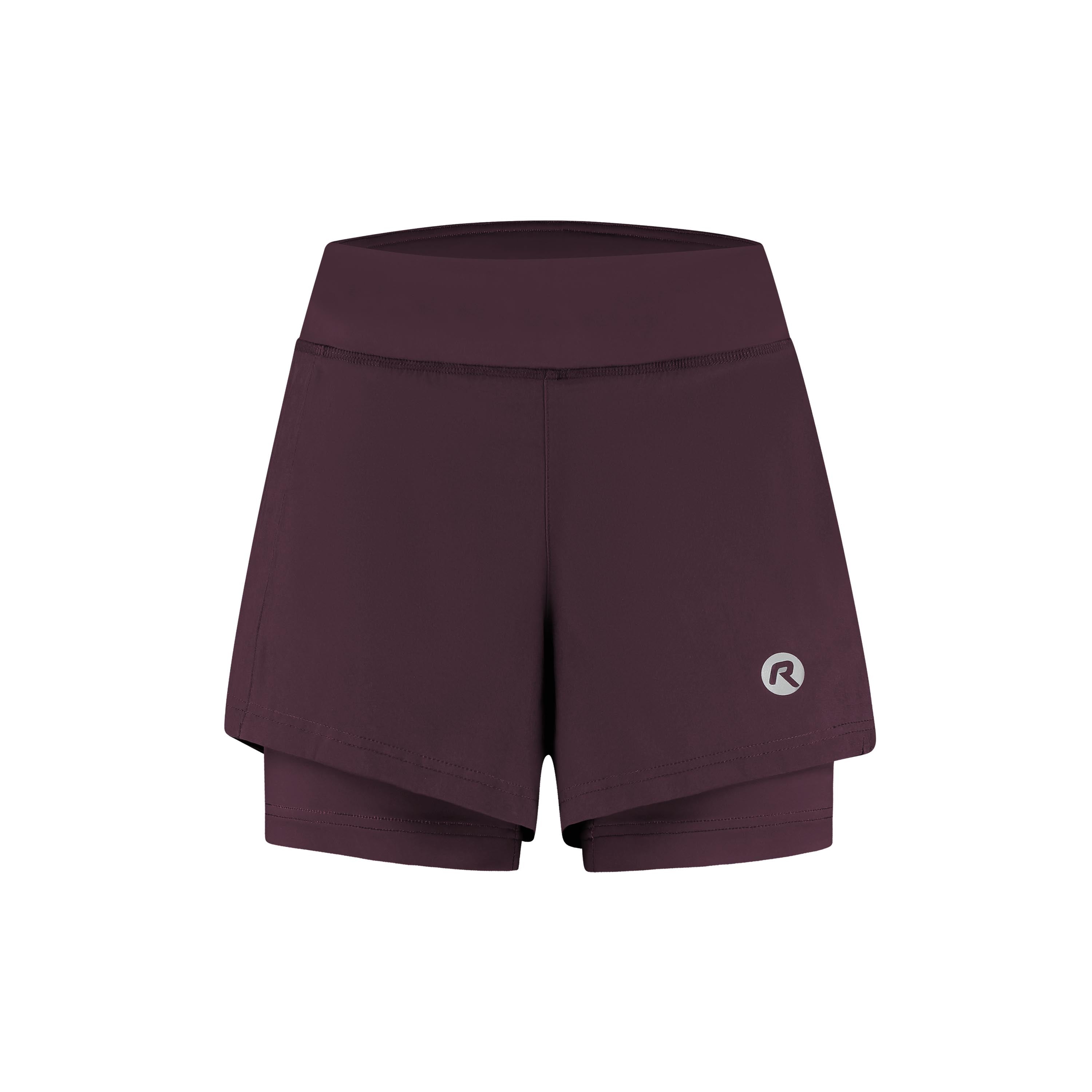 Essential 2-in-1 Hardloopshort Dames - Eggplant