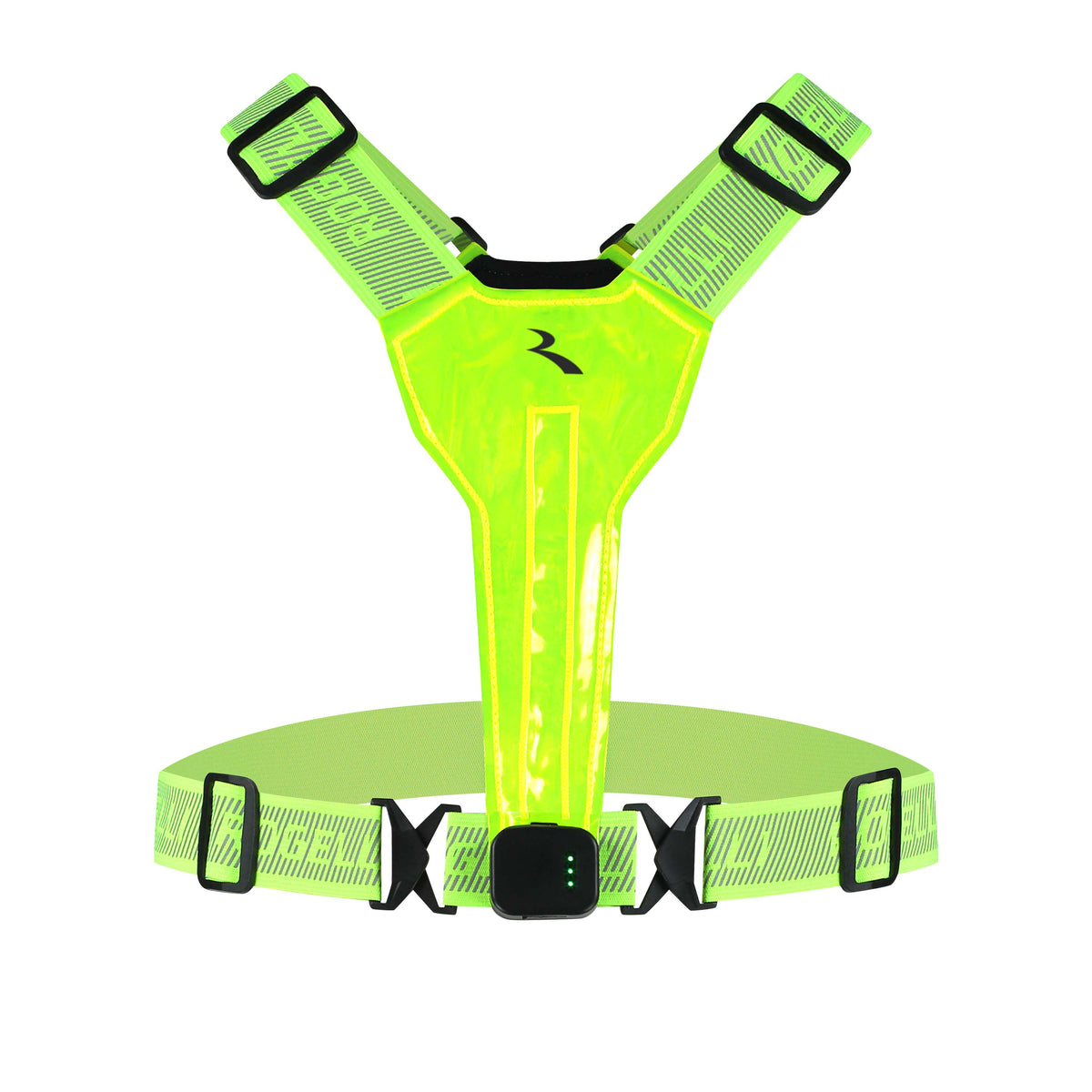 Rogelli Gilet LED USB Éclairage course à l'avant fluoré.