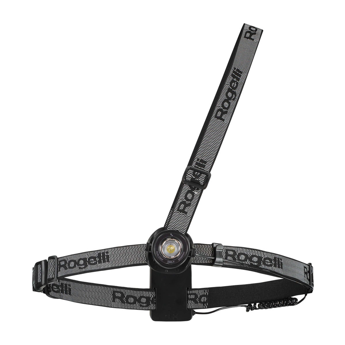 Rogelli runlight 300 ledvest unisex zwart voorkant.