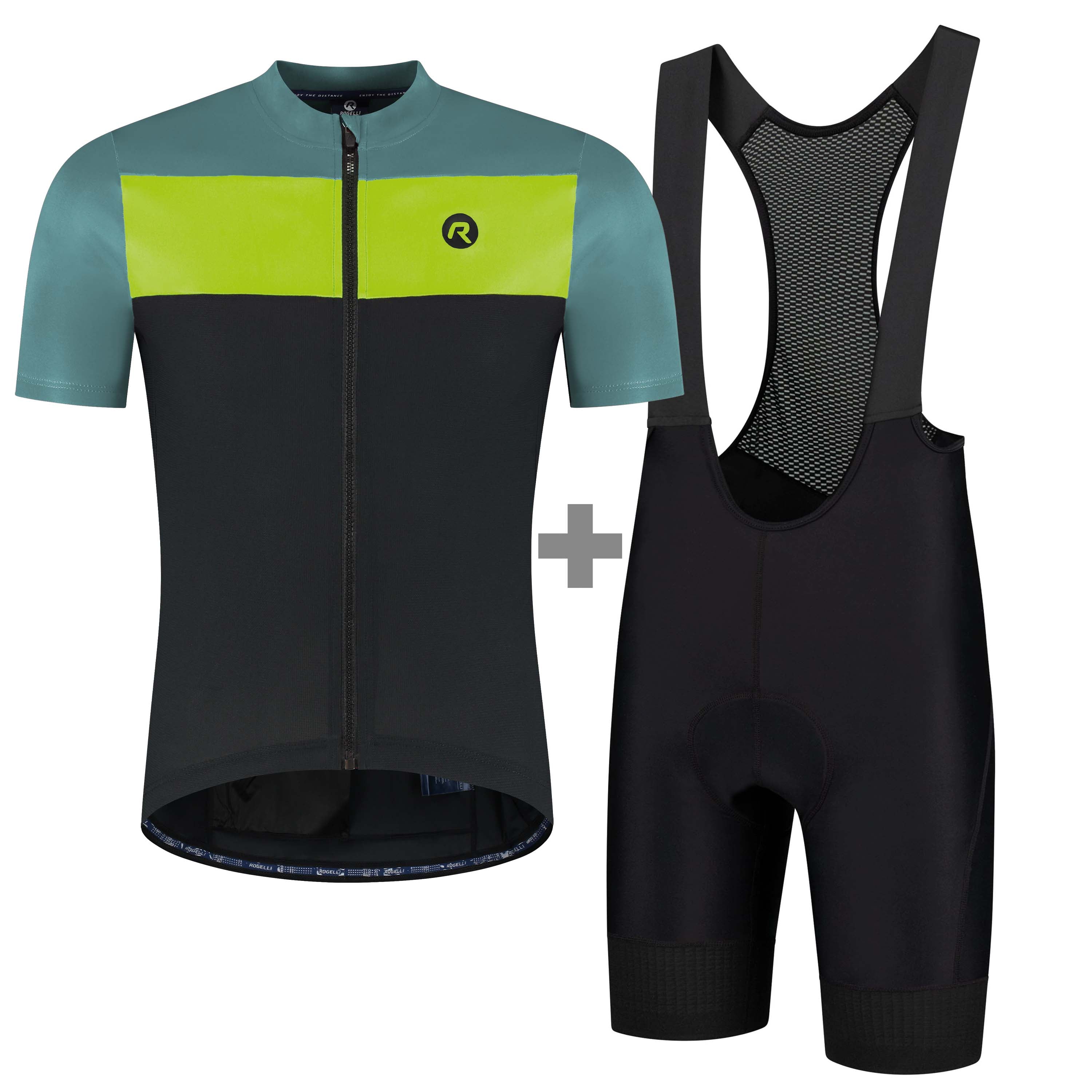 Core Block Fietsshirt & Power Fietsbroek Heren