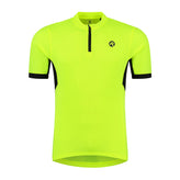 Rogelli Core fietsshirt heren fluor korte mouw voorkant.