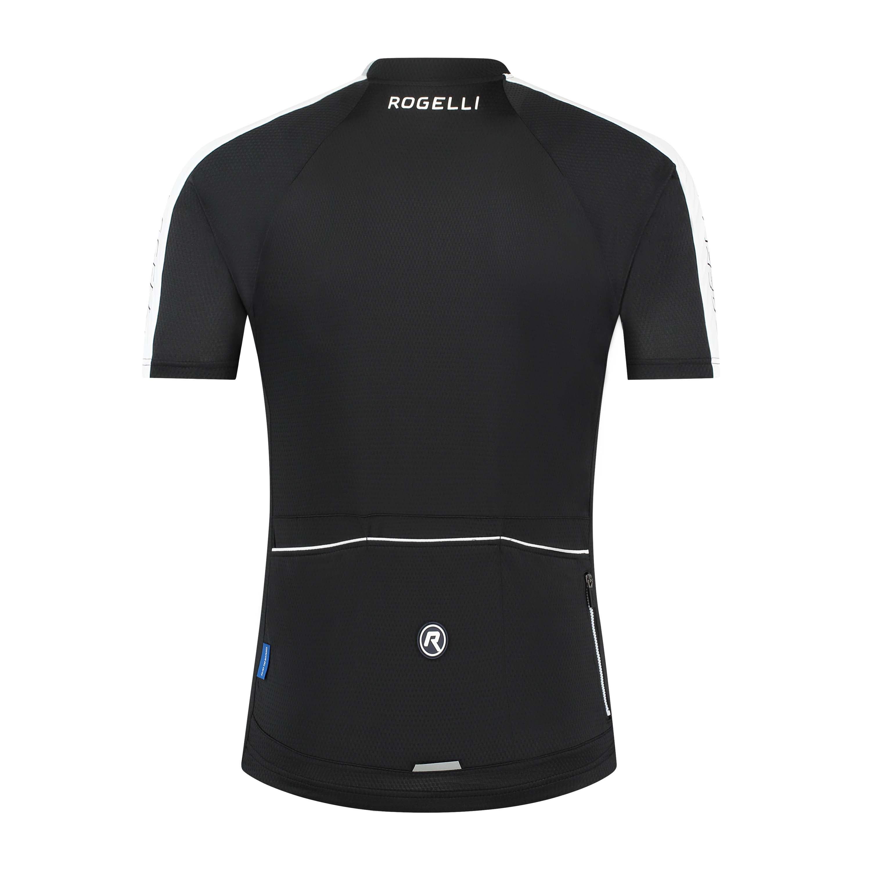 Rogelli Explore fietsshirt heren zwart korte mouw achterkant.