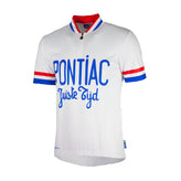 Rogelli Pontiac fietsshirt heren wit korte mouw voorkant.