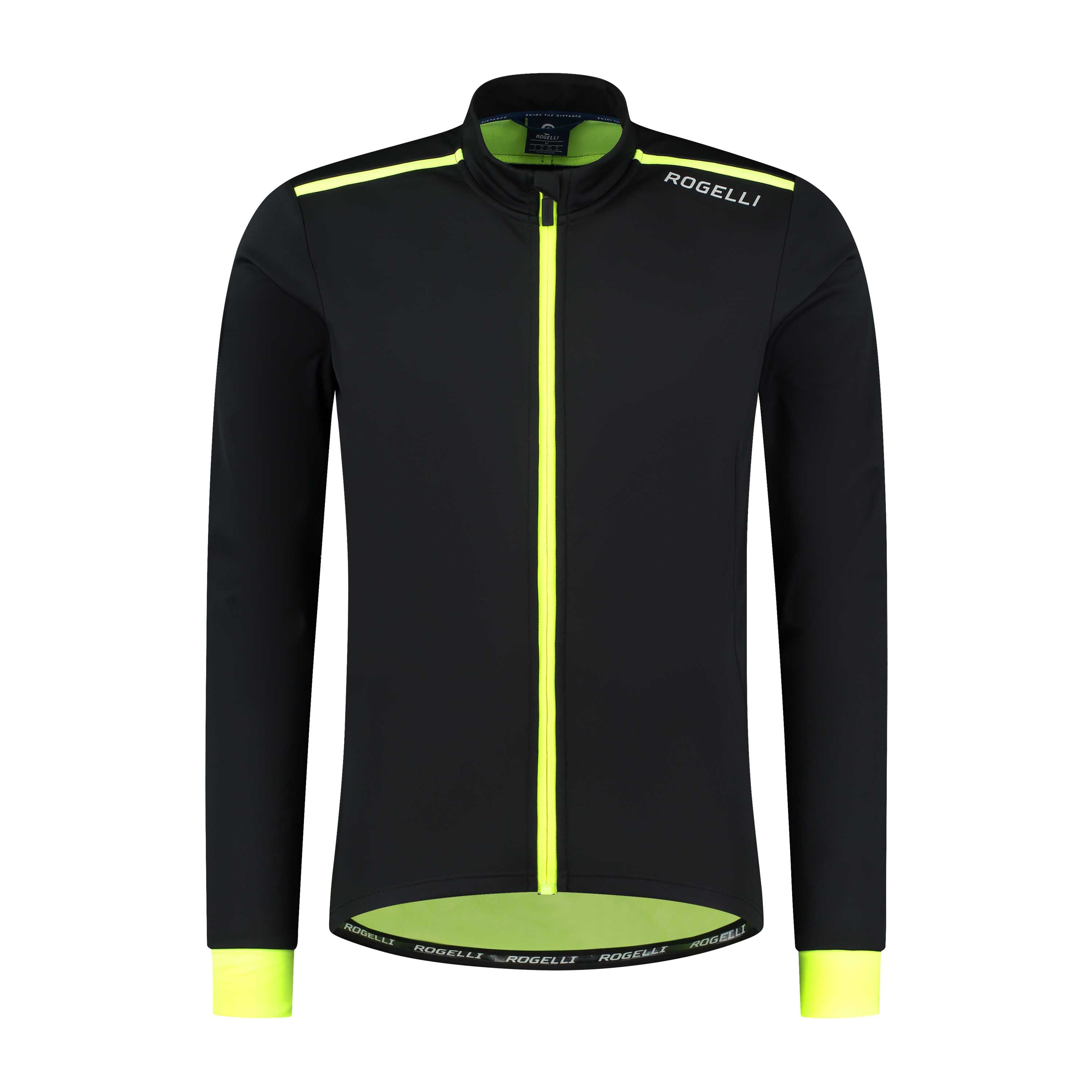 Core Winter bicycle jacket Men - Black/neon yellow