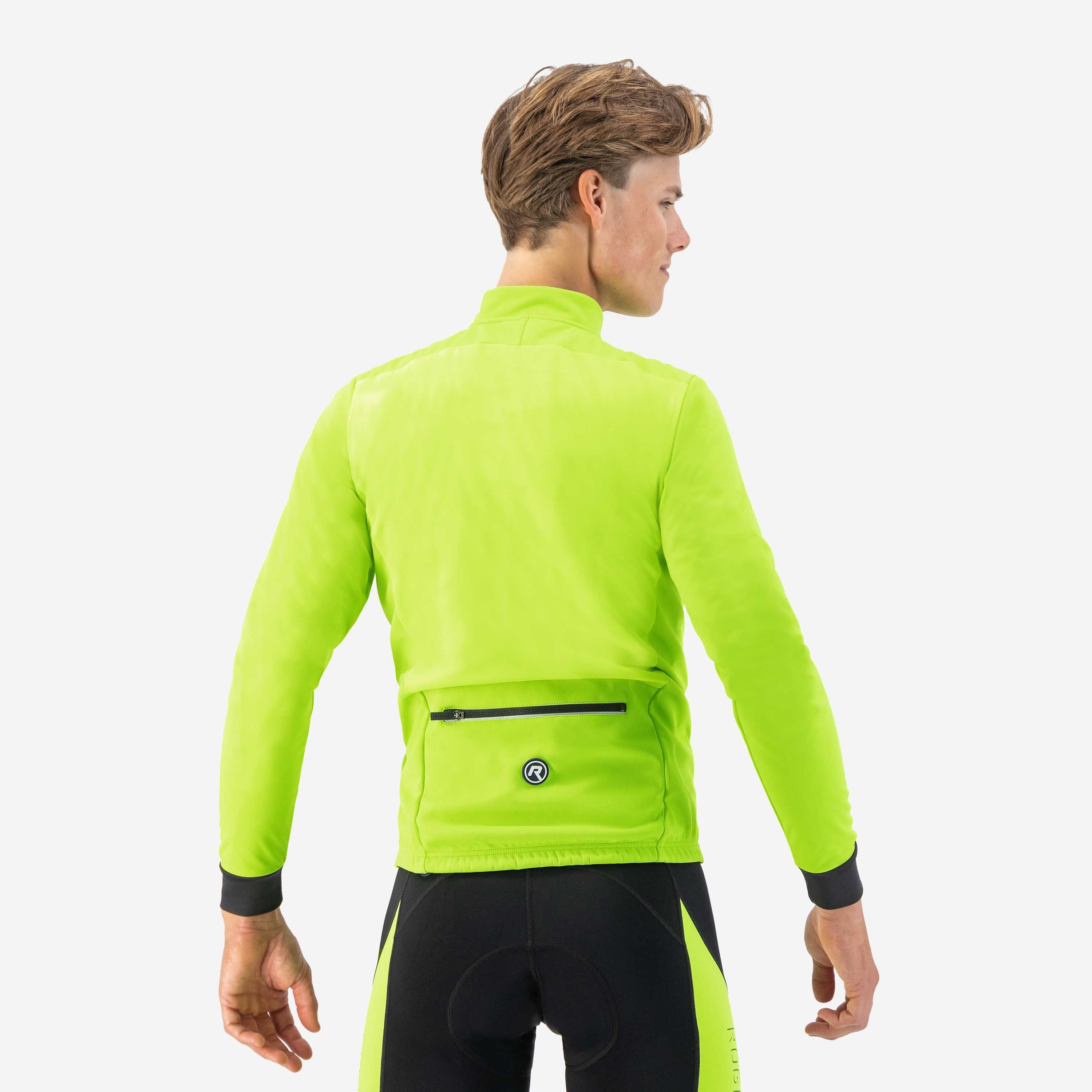 Core Winter bicycle jacket Men - Neon yellow/black
