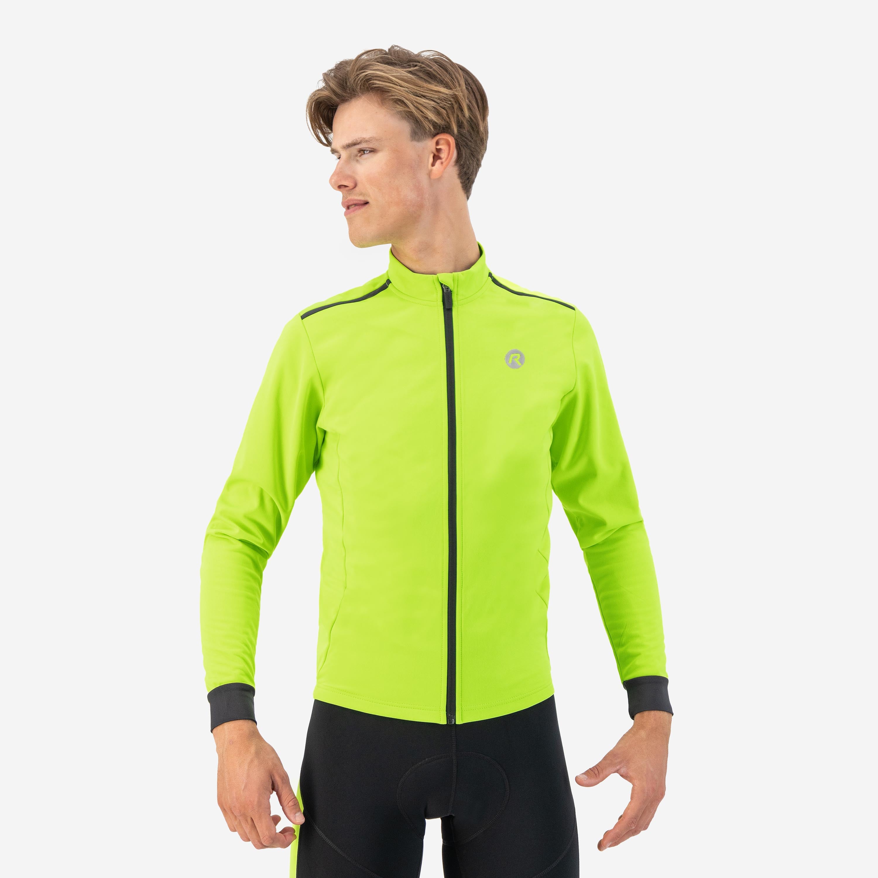 Core Winter Fietsjack Heren - Neon Geel/Zwart