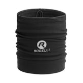Rogelli Lasa gevoerde nekwarmer zwart voorkant.