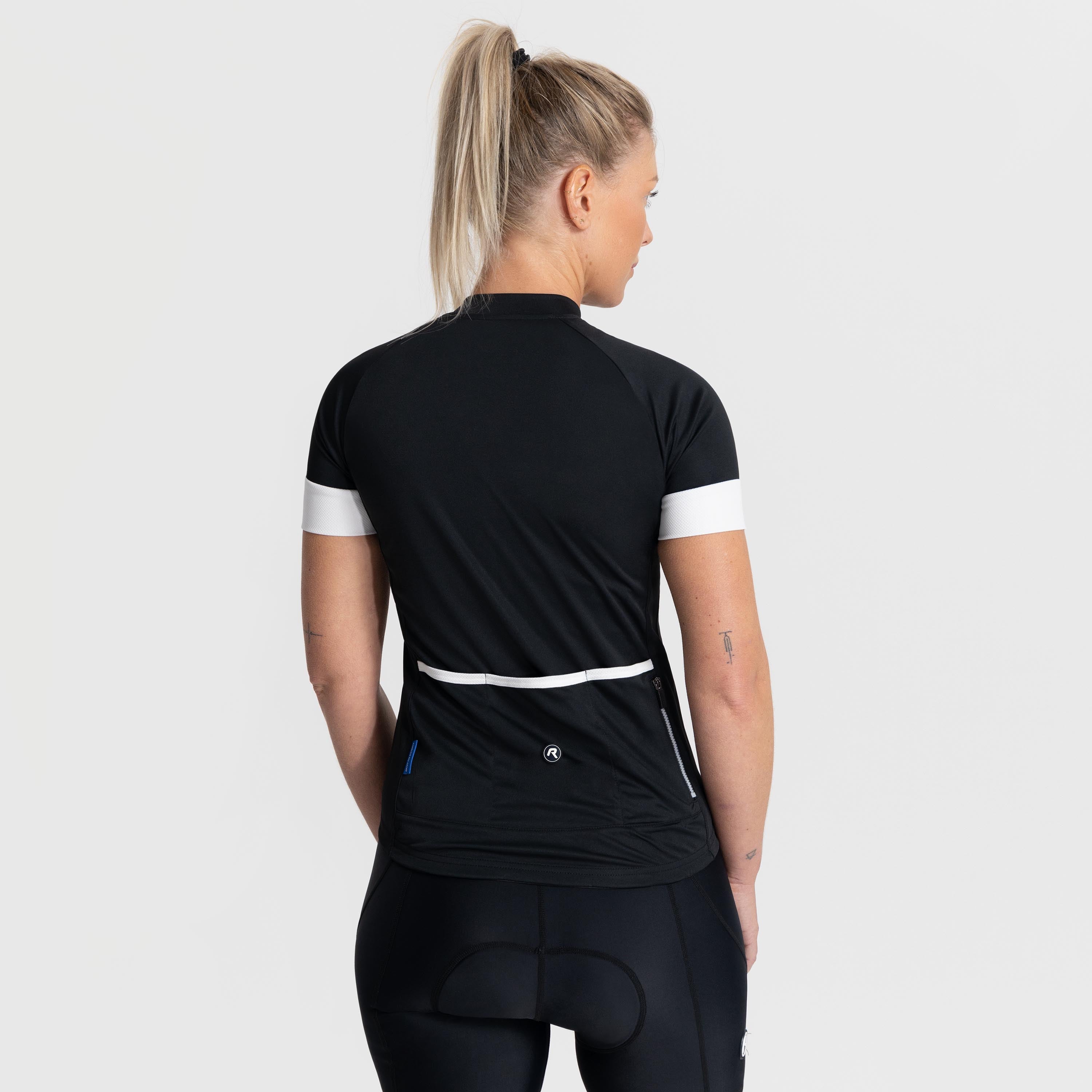 Modesta Fietshirt Ladies - Black/White