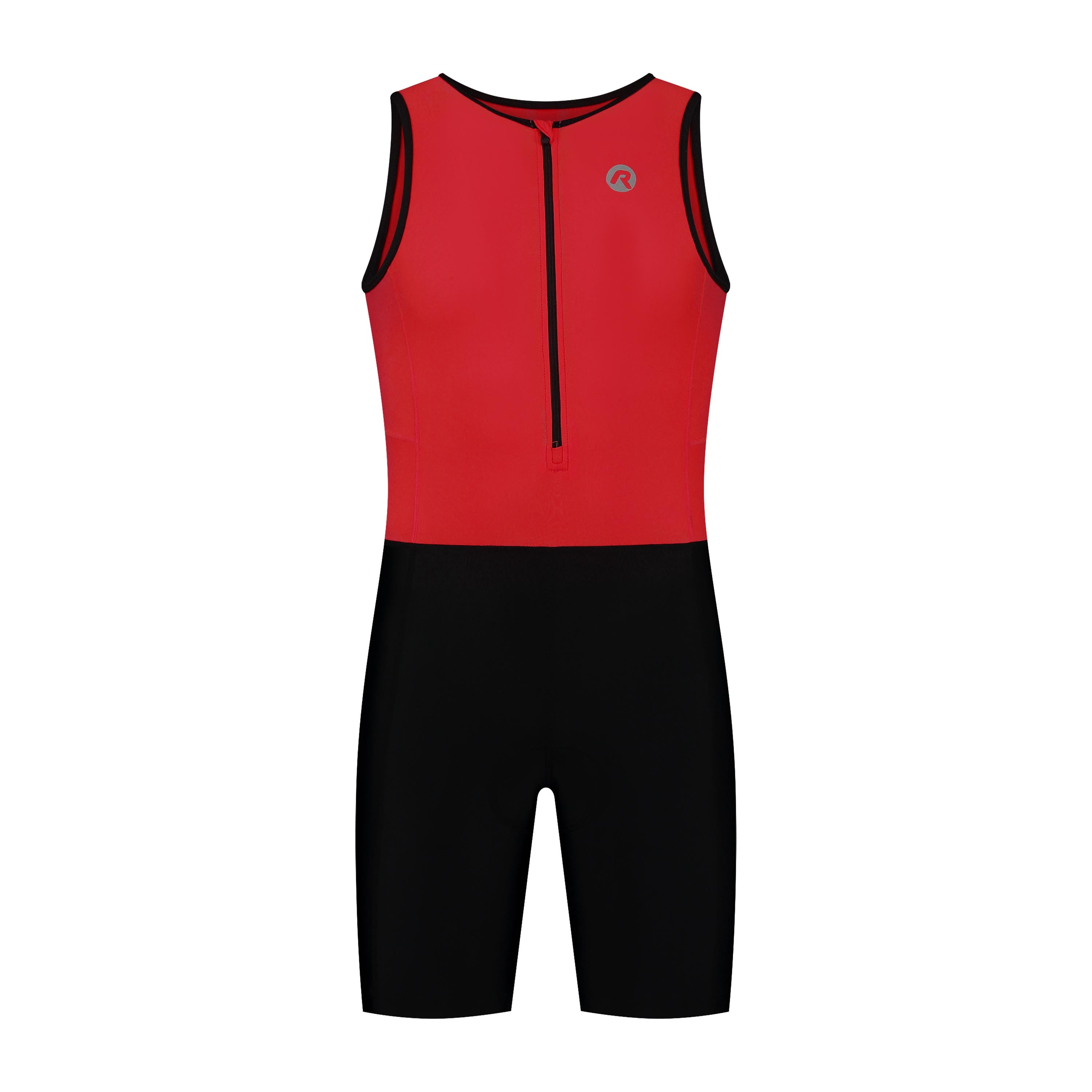 Florida Triathlon Pak Zonder Mouw - Zwart/Rood