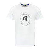 Rogelli Casual Enjoy Life Graphic t-shirt korte mouwen heren wit voorkant.