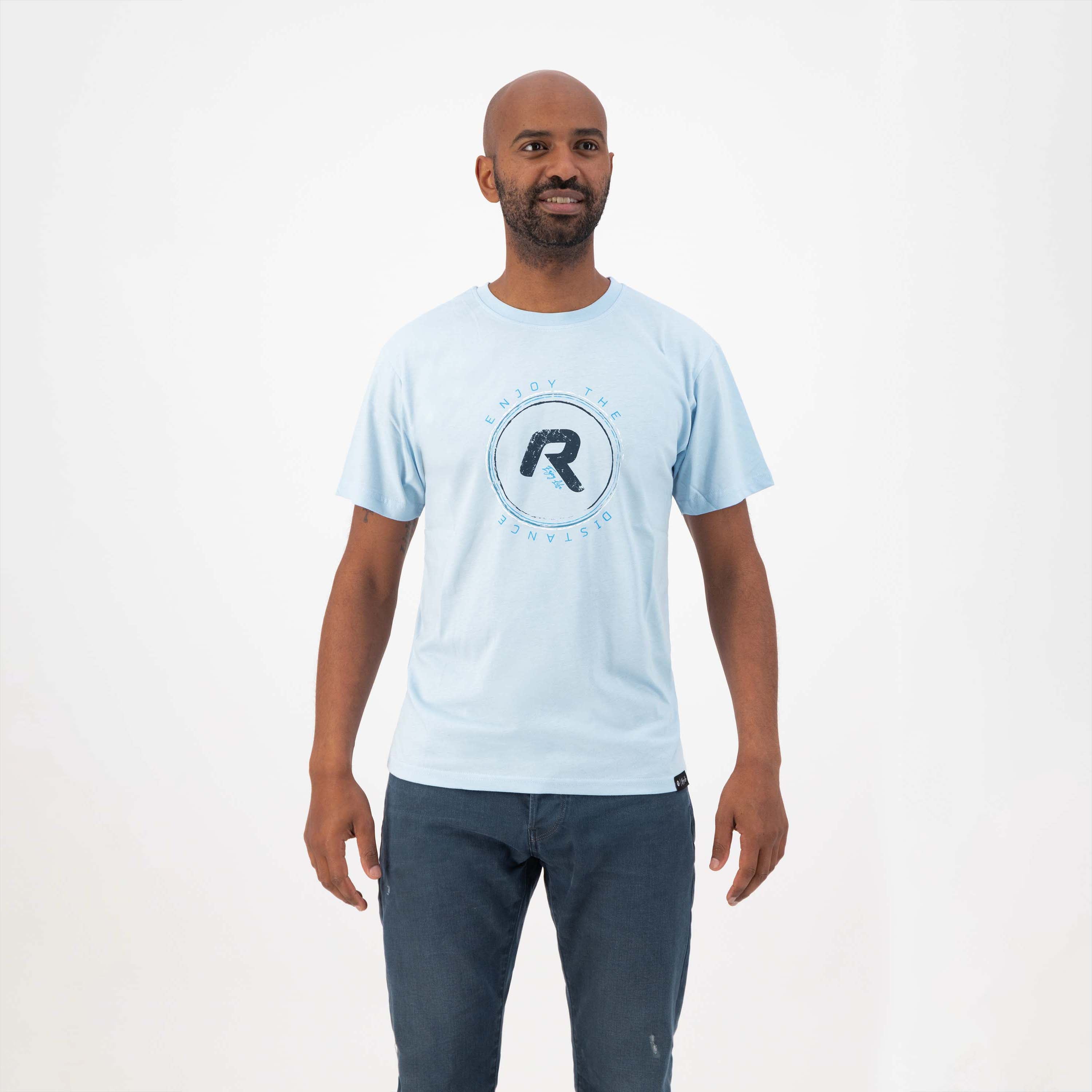 Enjoy Life Graphic T-shirt Men - light blue