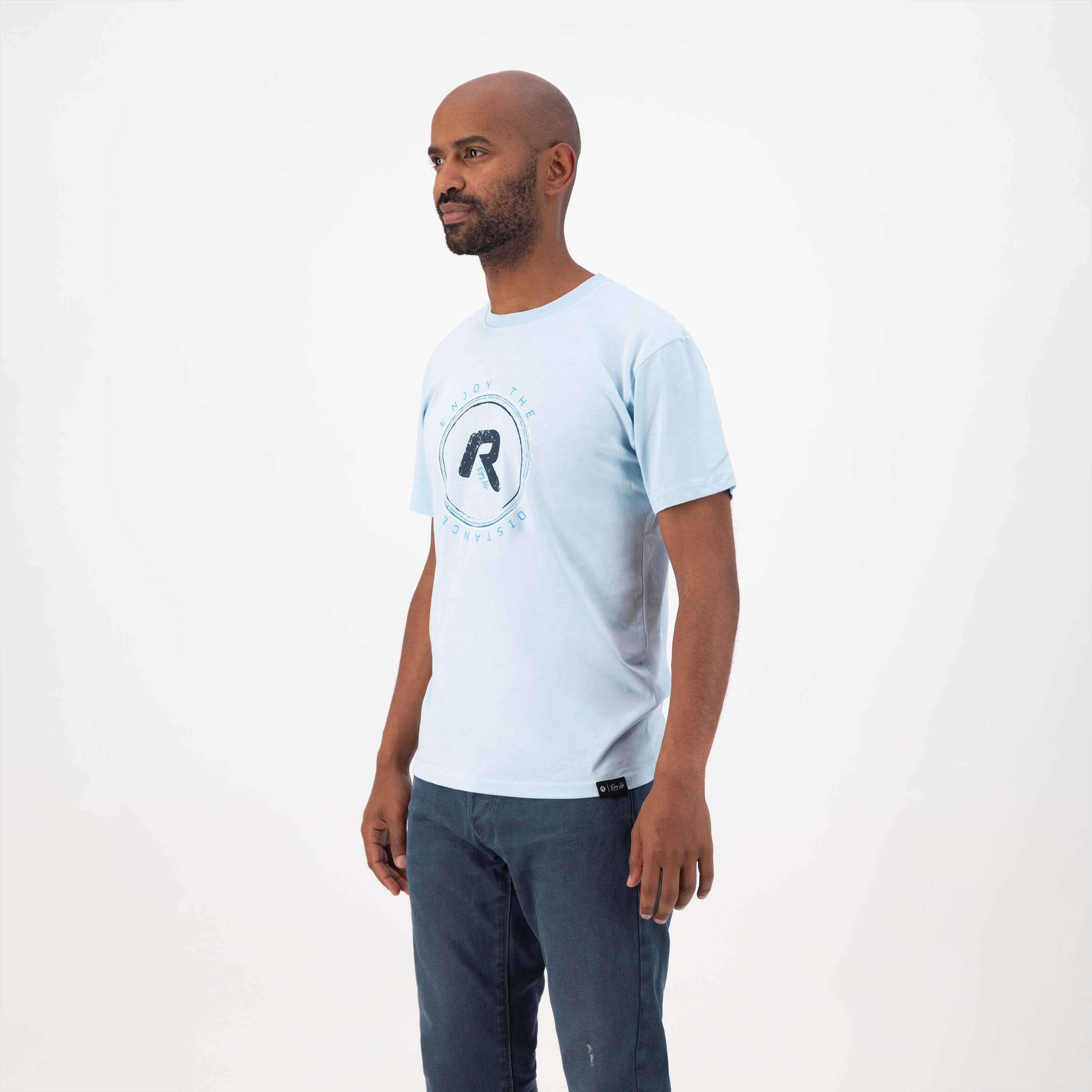 Enjoy Life Graphic T-shirt Men - light blue