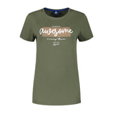 Enjoy T-Shirt mit Life-Grafik Damen - Armeegrün