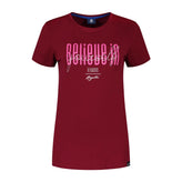 Enjoy T-Shirt mit Life-Grafik Damen - Bordeaux