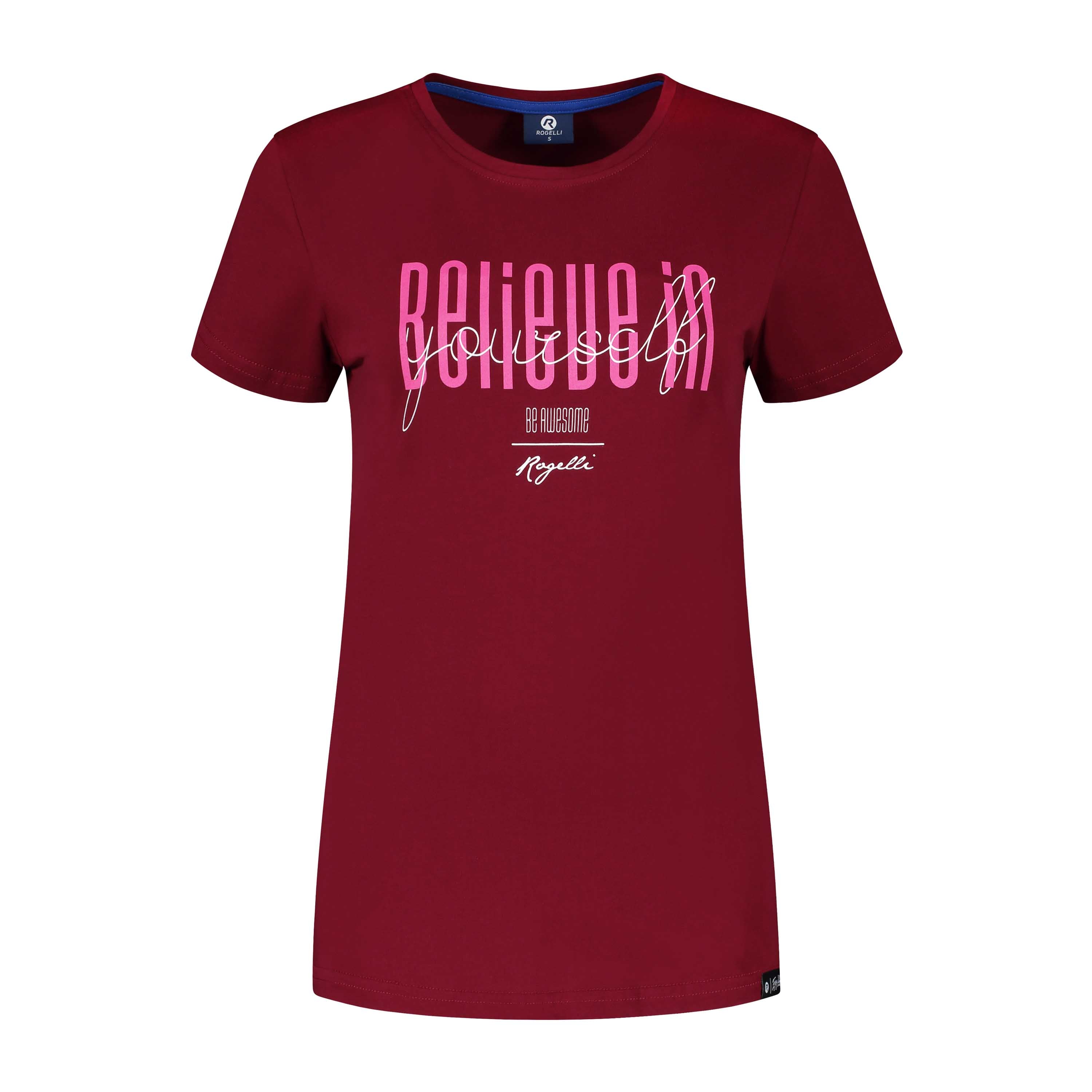 Enjoy Life Graphic T -shirt Ladies - Bordeaux